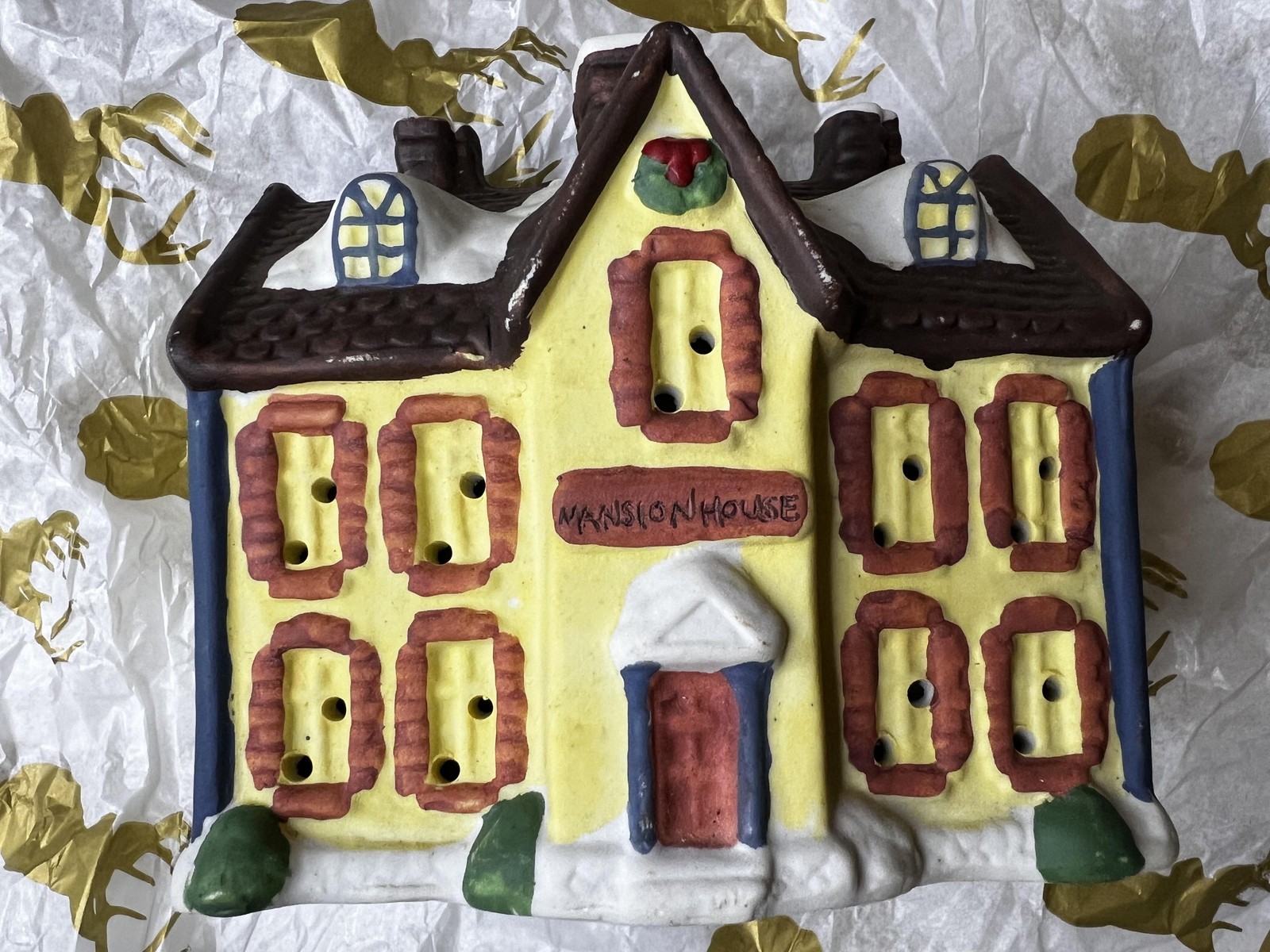 Vintage 1991 National Remembrance Christmas Collectibles Mansion House Decor