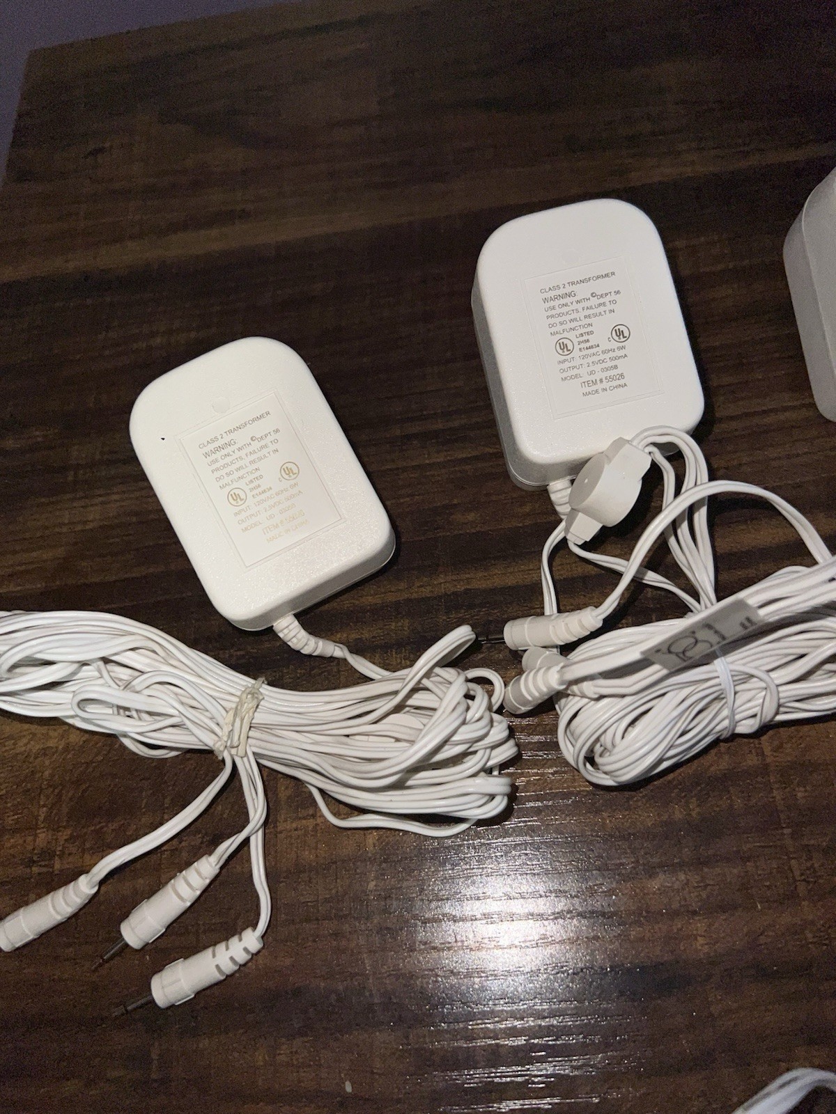 Dept 56 Light Accessory AC/DC Power Adapter 55026 2.5V Power Supply lot of 3 + 2