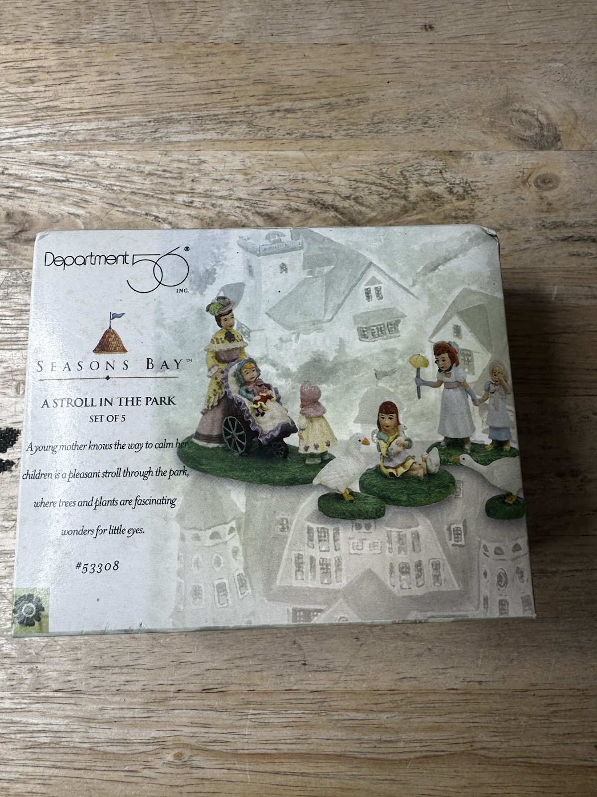 Dept 56 Seasons Bay “A Stroll In The Park” Set of 5 #53308