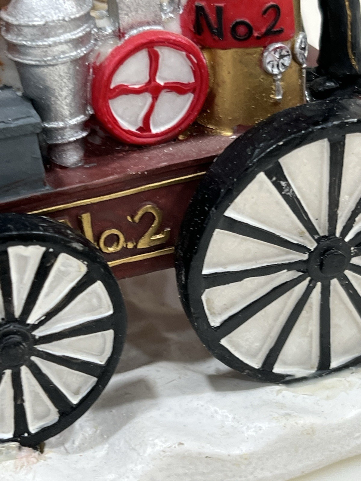 Victorian Village Collectibles “The Old Towne Horse Drawn Fire Engine” 1999