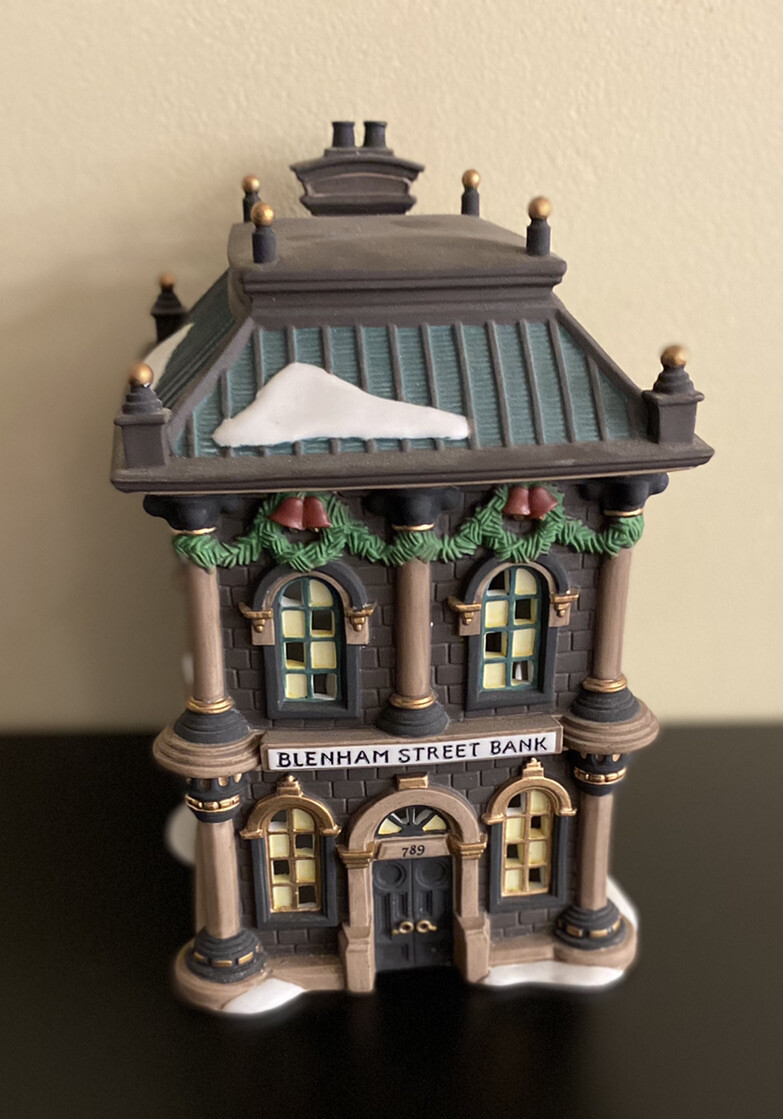 Dept. 56 Dickens Village Series Blenham Street Bank #58330