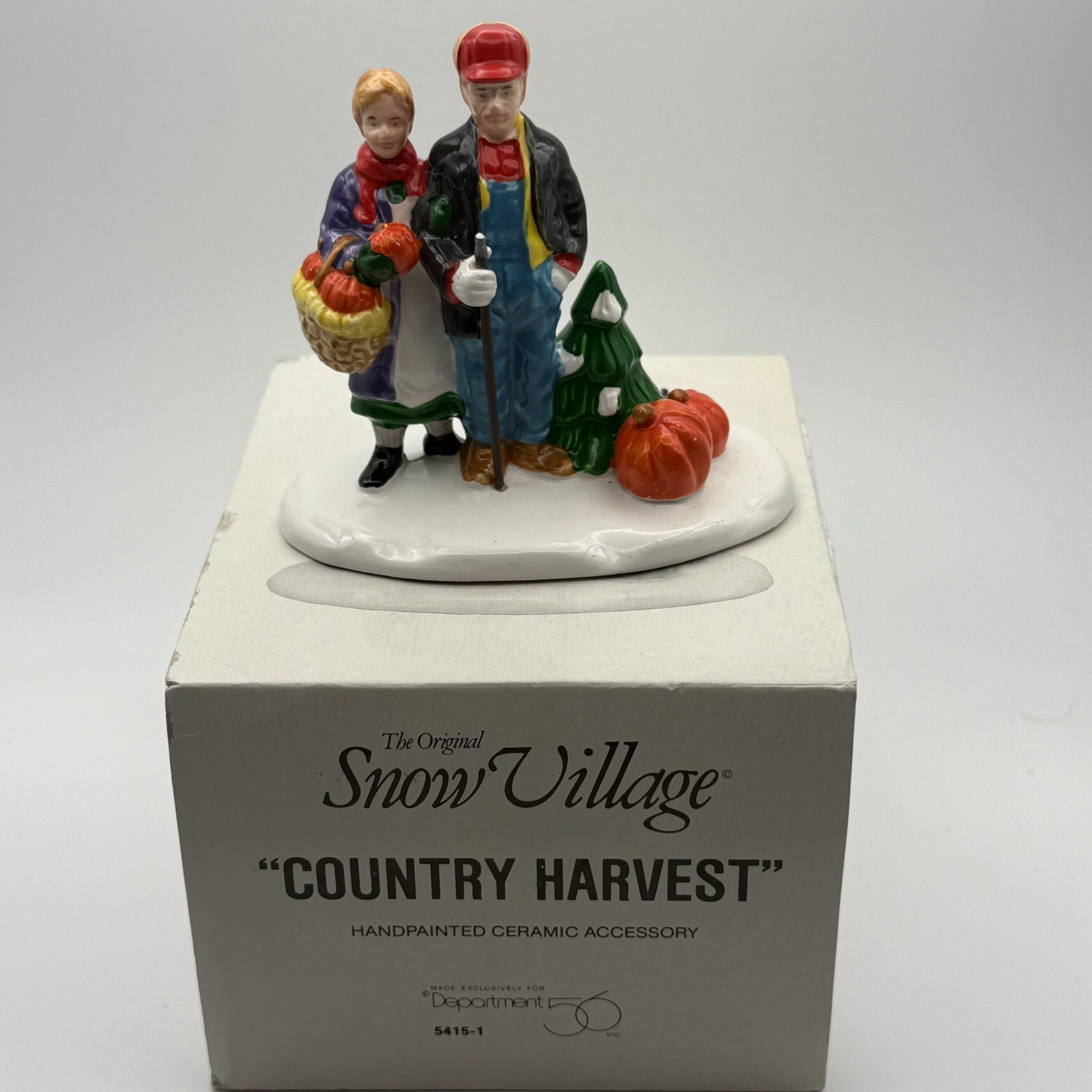 Dept 56 Original Snow Village County Harvest Figurine 5415-1 Retired in org box