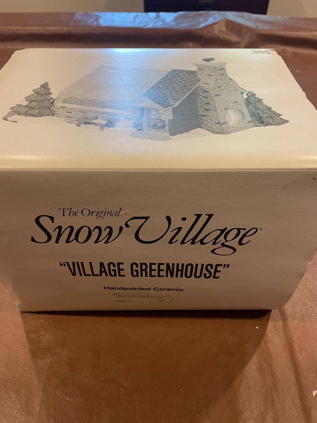 Department 56 Snow Village Village Greenhouse # 56-5402-0 1991 Retired Christmas