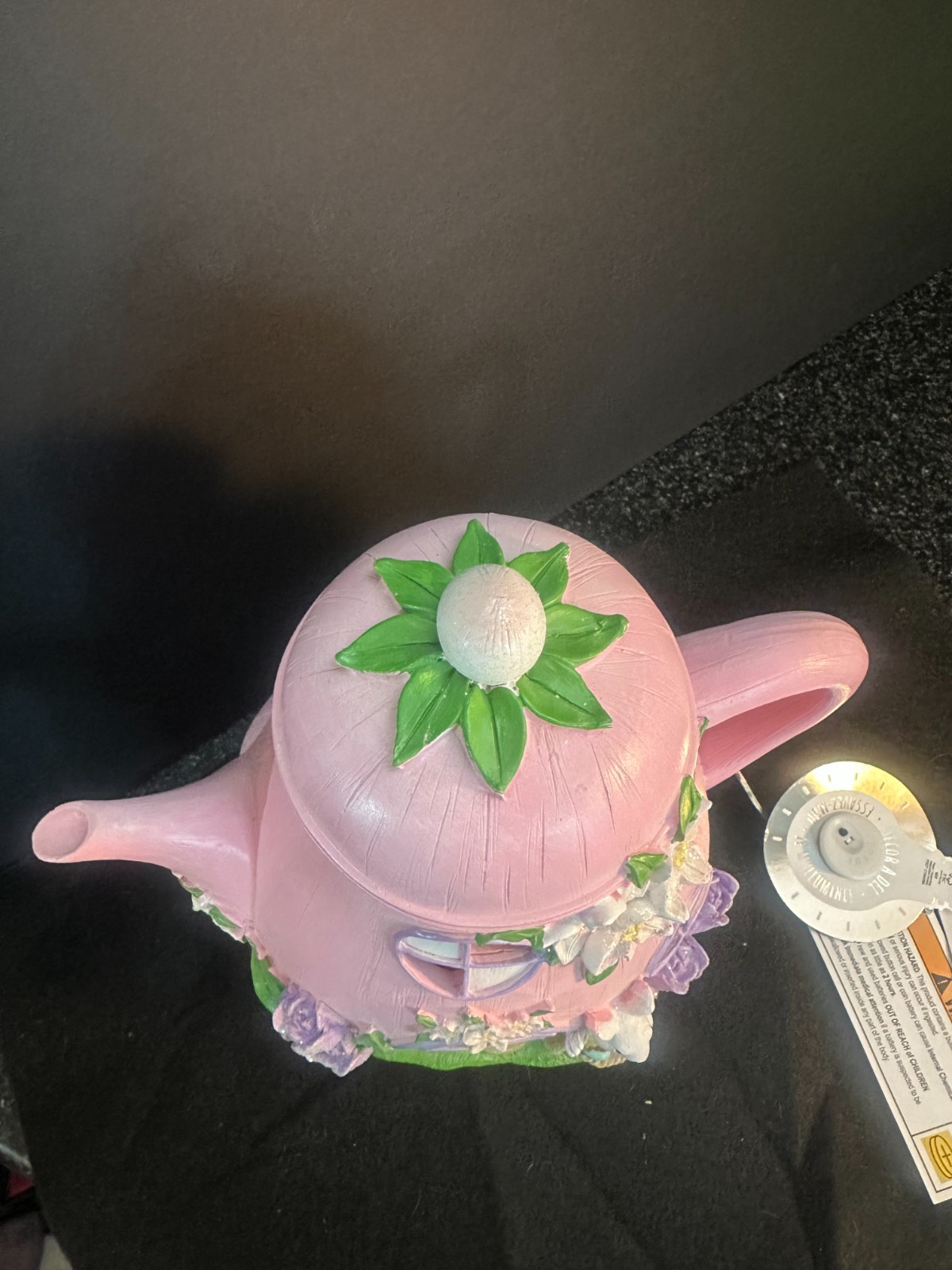 SPRING GATHERINGS LED Light Up Teapot House Easter Decor 10″H (NEW WITH TAG)