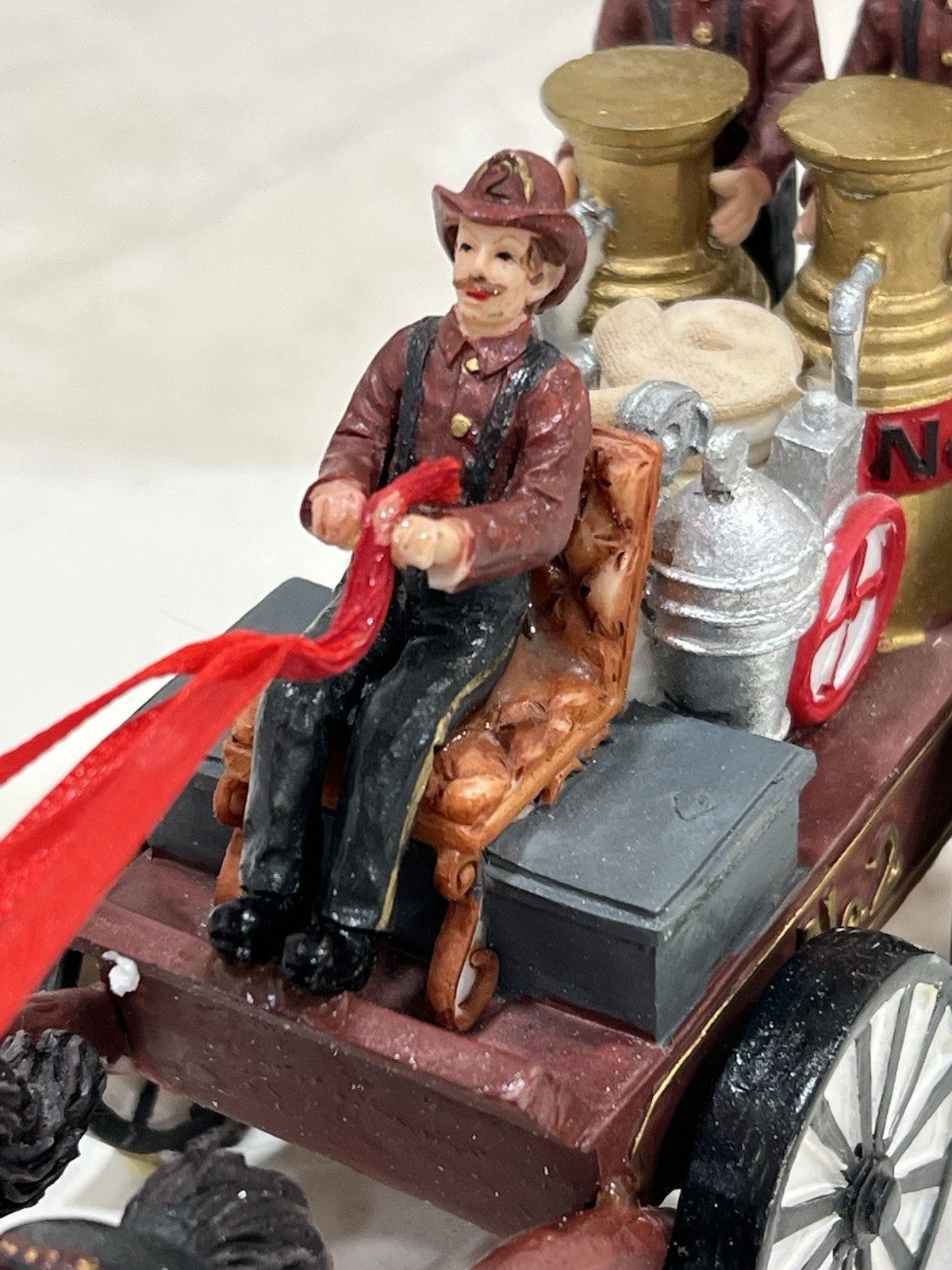 Victorian Village Collectibles “The Old Towne Horse Drawn Fire Engine” 1999