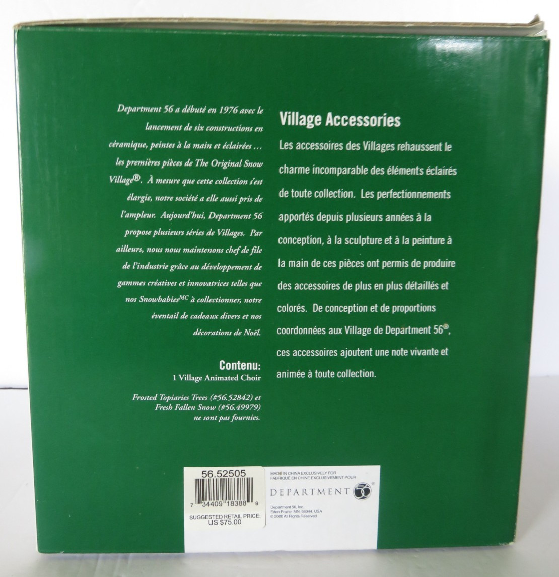 Replacement DEPT 56 Village Holiday Singers 52505 Retd Display FOR PARTS