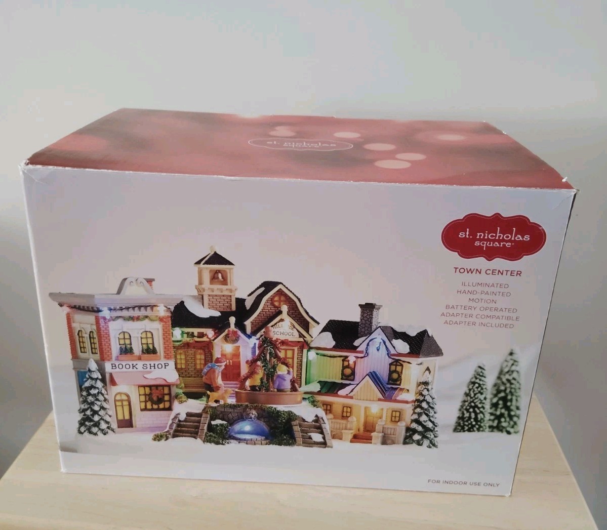St Nicholas Square Village Town Center Motion & Lights Christmas Village “2023”