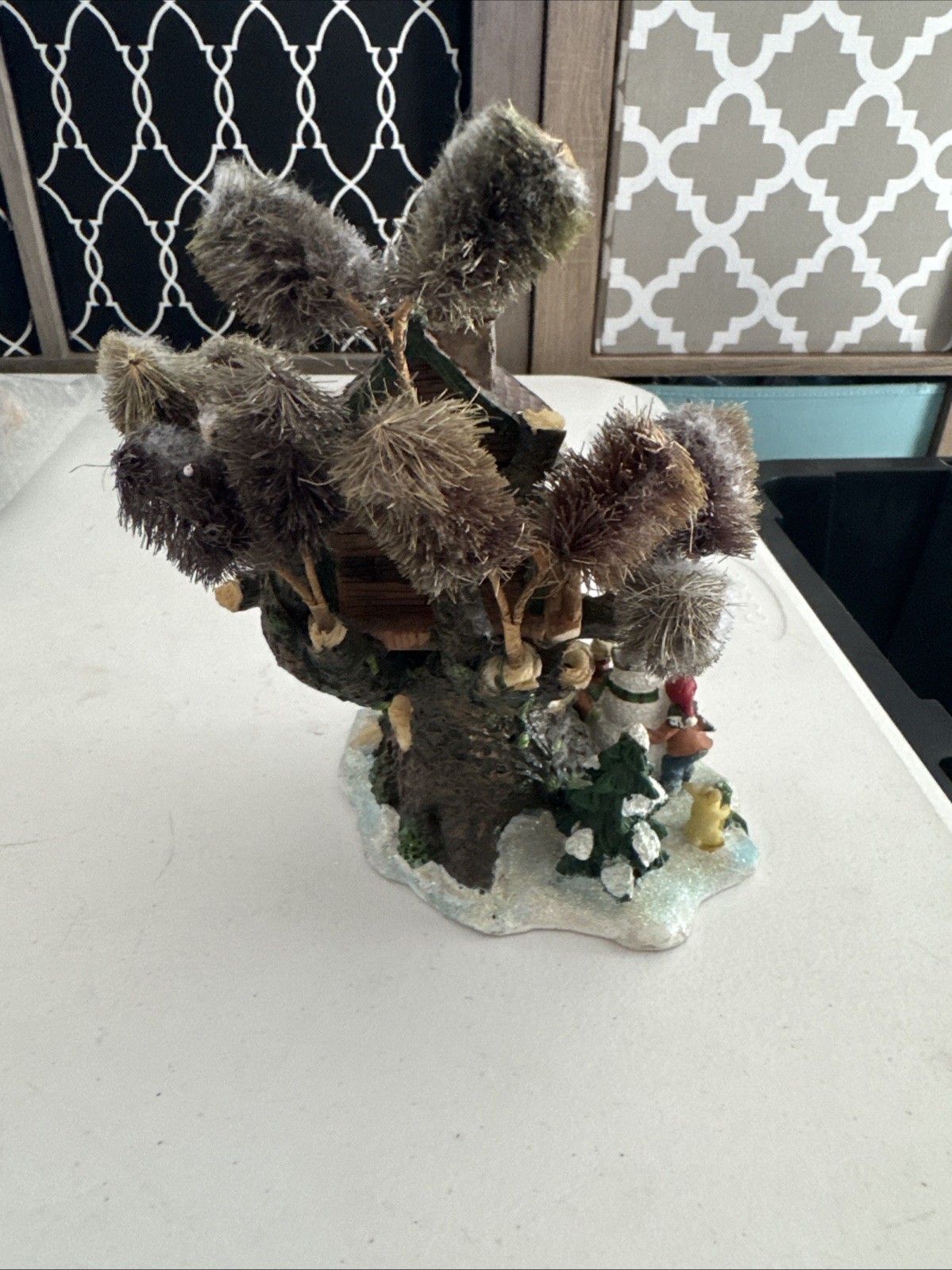 Christmas Village Tree House 7”