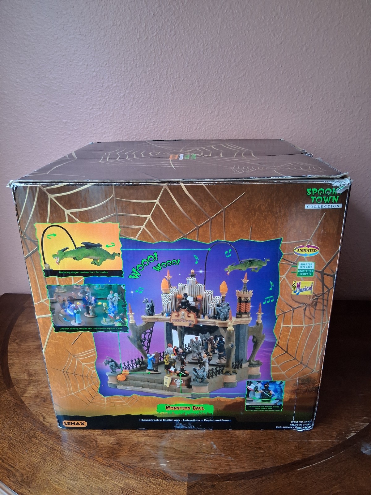 Lemax Spooky Town – Monsters Ball #54302 – Sights & Sounds – Retired 2005