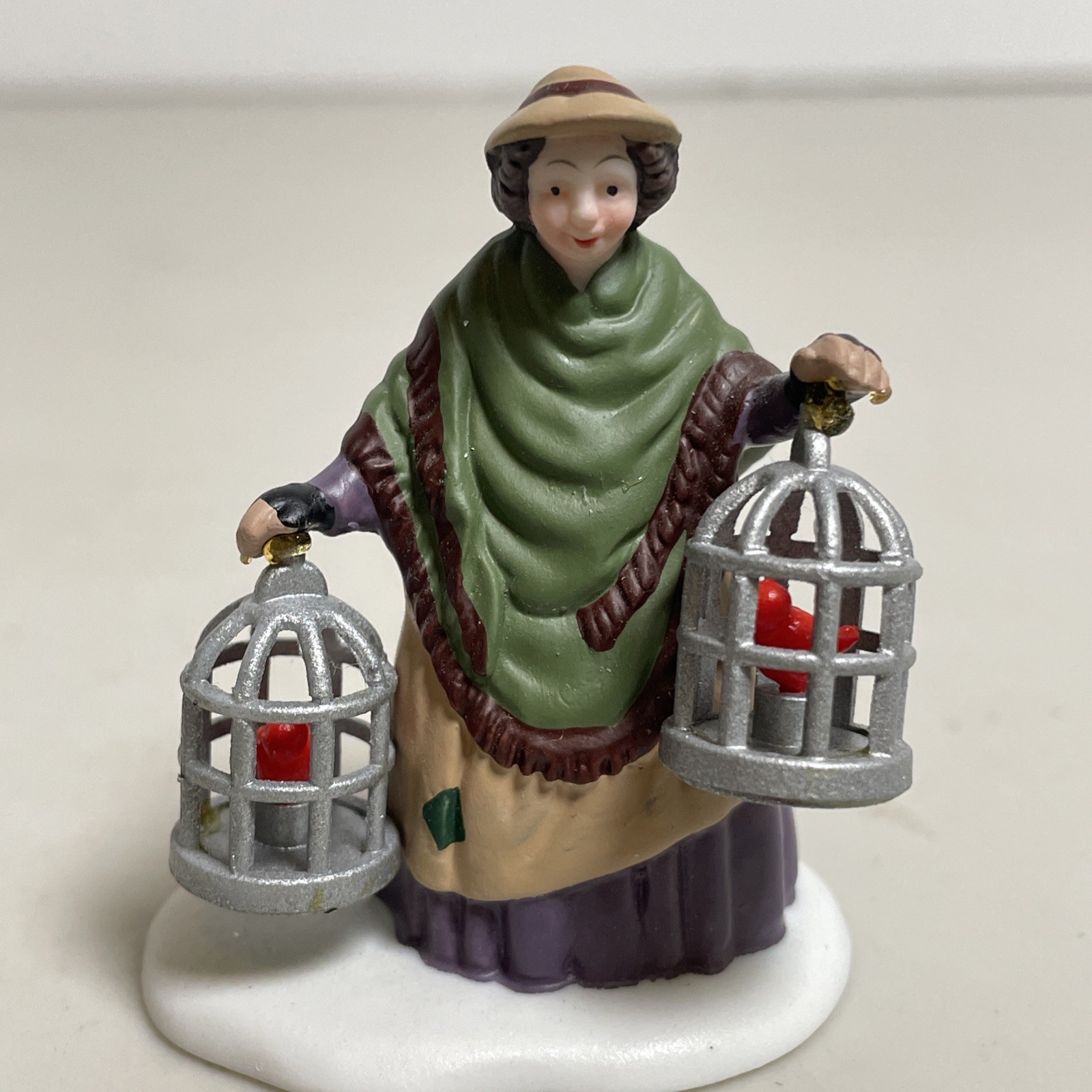 Dept 56 Heritage Village Set Of 3 “The Bird Seller” 5803-3 Christmas
