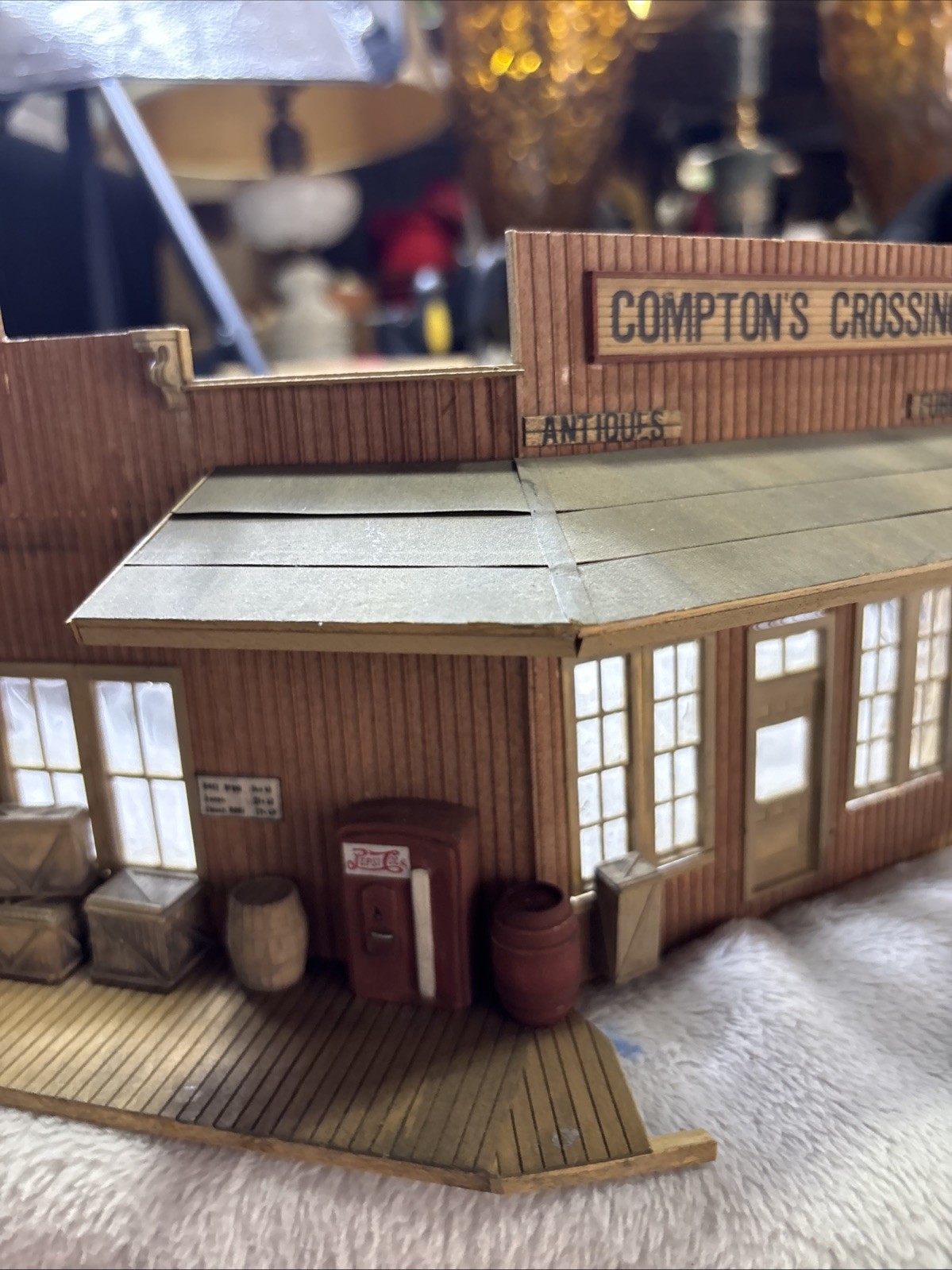 Vintage Town House Post Office And Shops For Little Villages