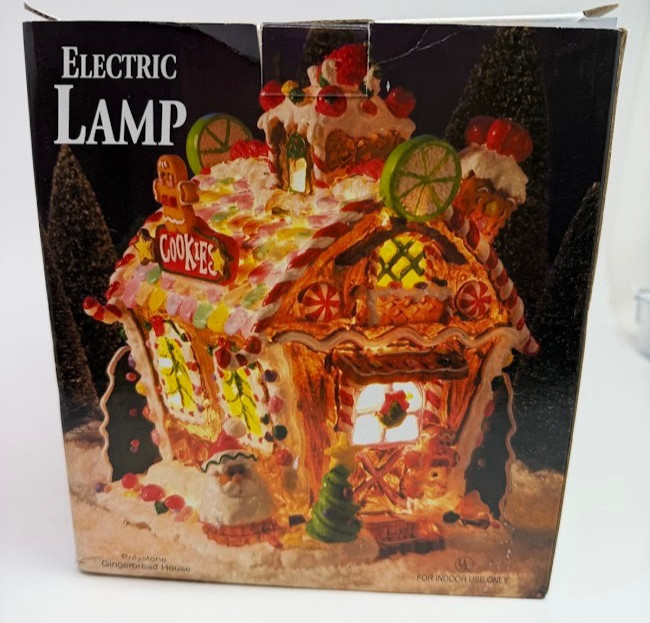 Lighted Gingerbread Cookie Christmas Village House Holiday Decor