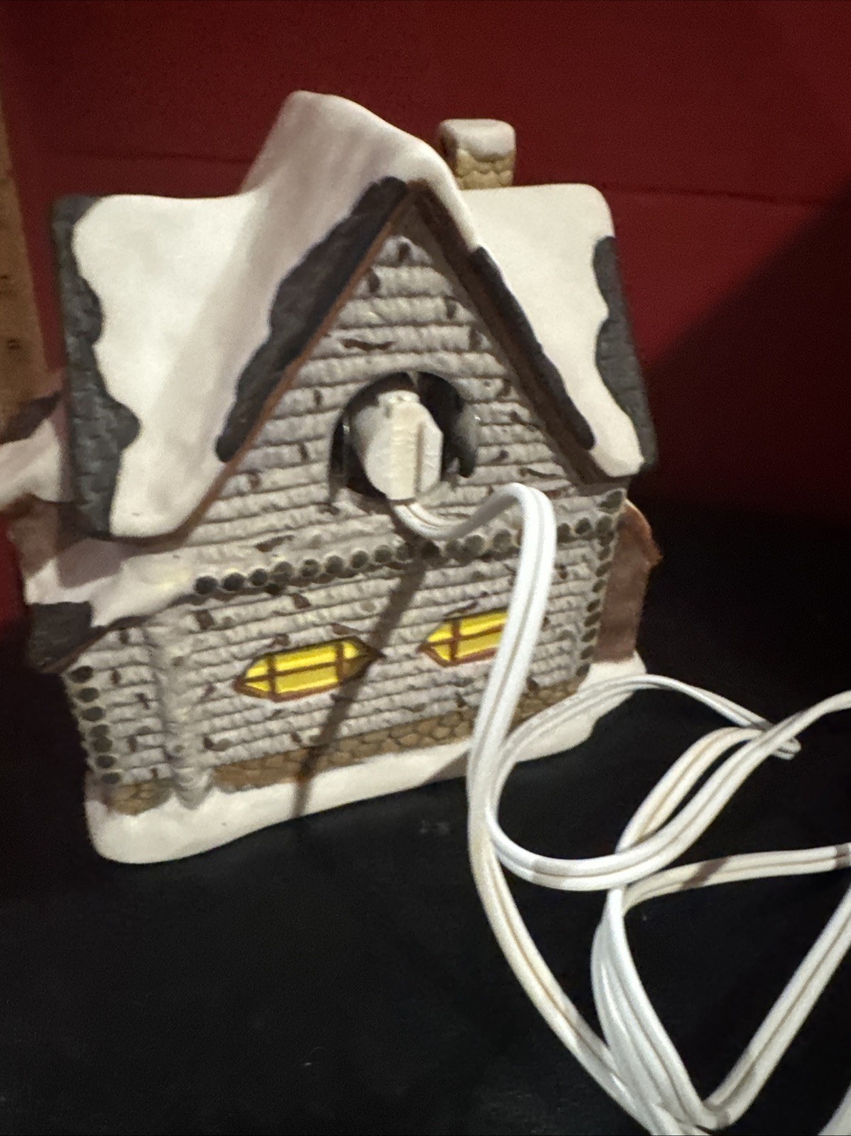 Holiday Style Lighted Hand Painted Ceramic Christmas Village Shea’s Gift Shop