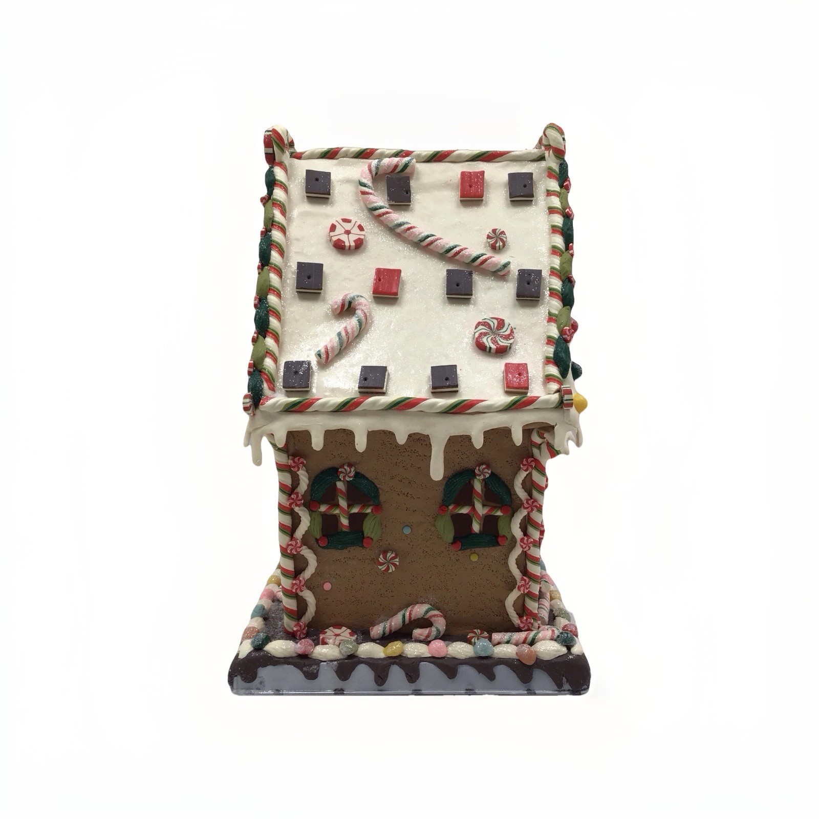Kurt Adler 13.25 inch Multicolor Gingerbread House With Lights Open Box