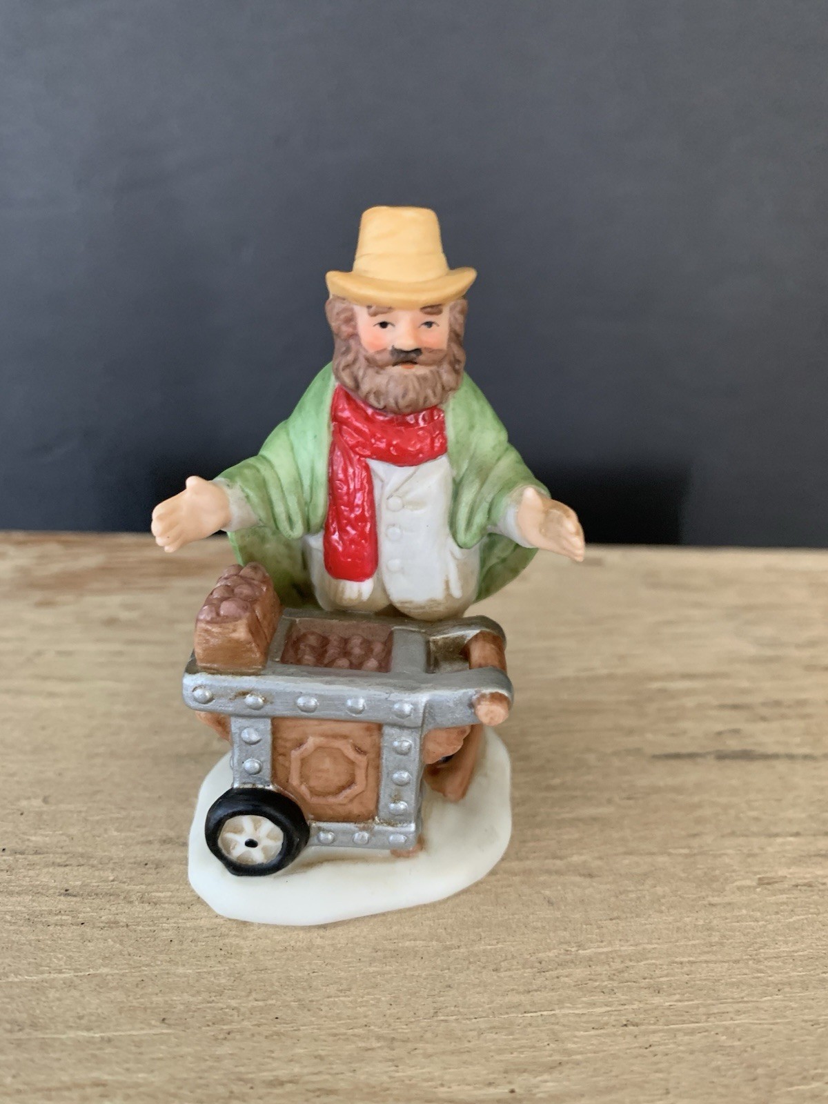 Lefton China Christmas Colonial Village Chestnut Roaster Figurine