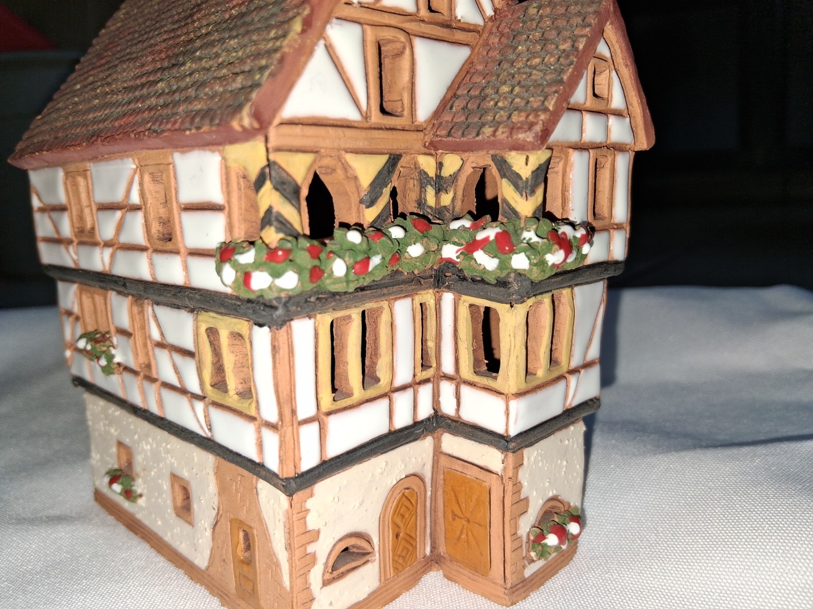 Vintage Incense Candle Burner miniature house in Kaysersberg France RARE FIND.