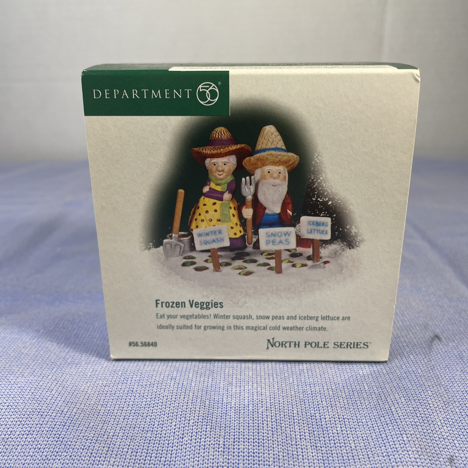 2002 Department 56 North Pole Series #56.56840 FROZEN VEGGIES Retired Eat Your