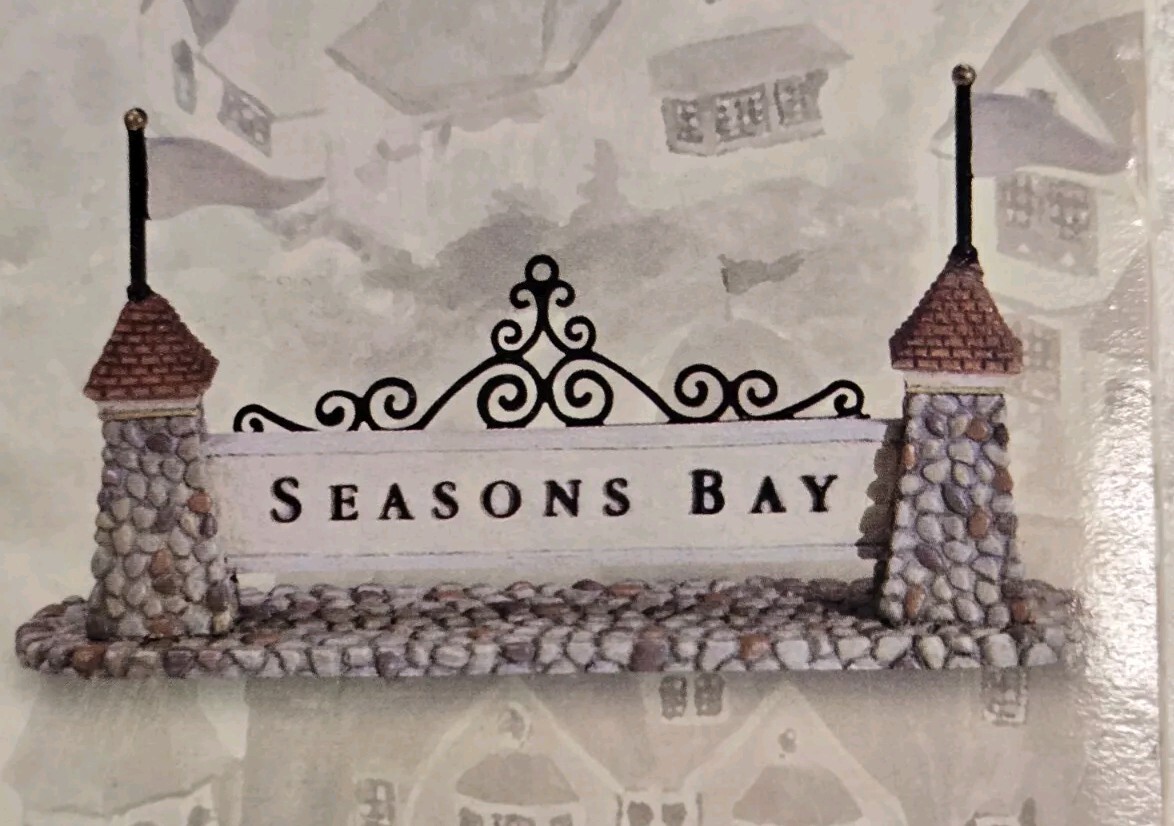 Dept 56 Seasons Bay Village – Seasons Bay Sign #53343 – NEW