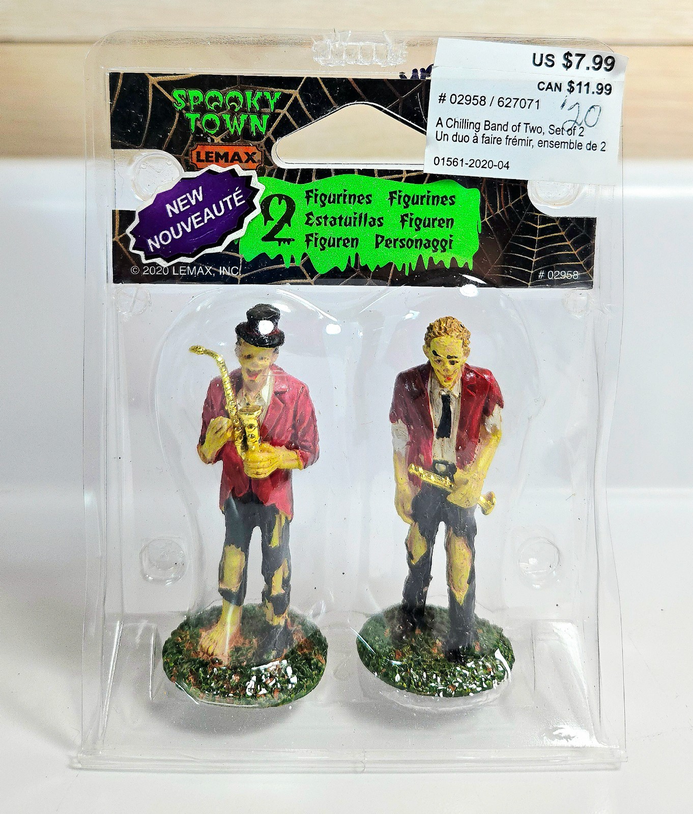 Lemax Spooky Town Zombie Jazzy Band Members – A Chilling Band of Two