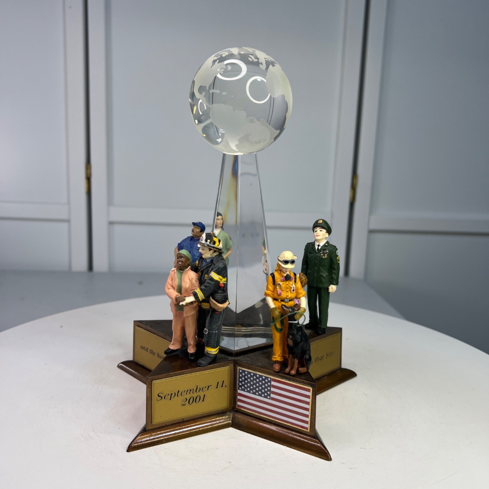 Dept 56 9/11 Memorial American Pride Collection Lighted Figurine (Incomplete)