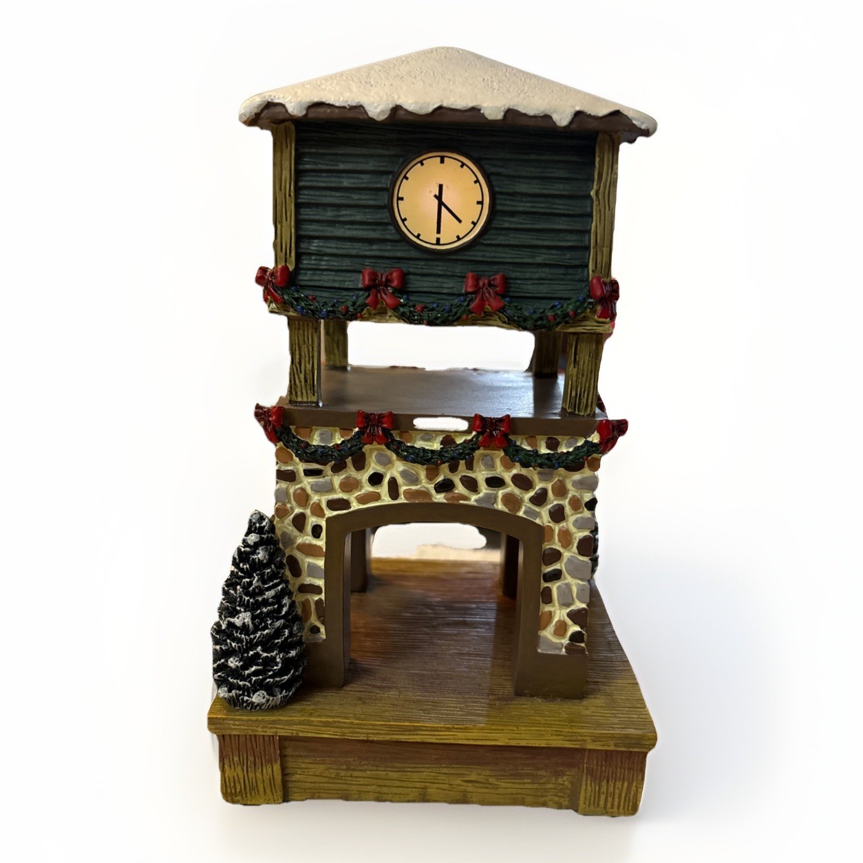 Hawthorne Village – Train Station Railroad Accessory – Clock Tower