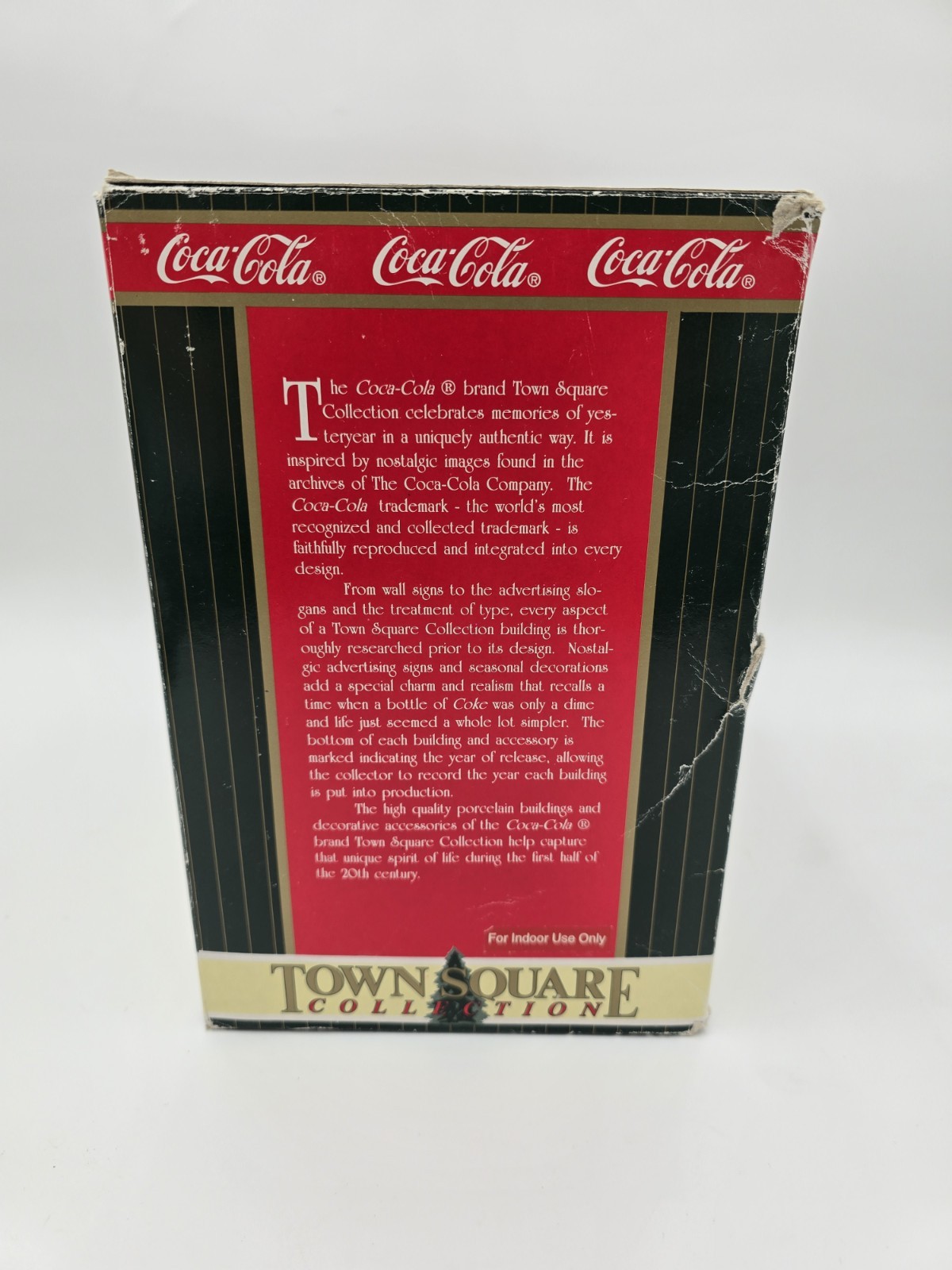 Coca-Cola Town Square Drive In Lighted Christmas Village Collection Vintage Coke