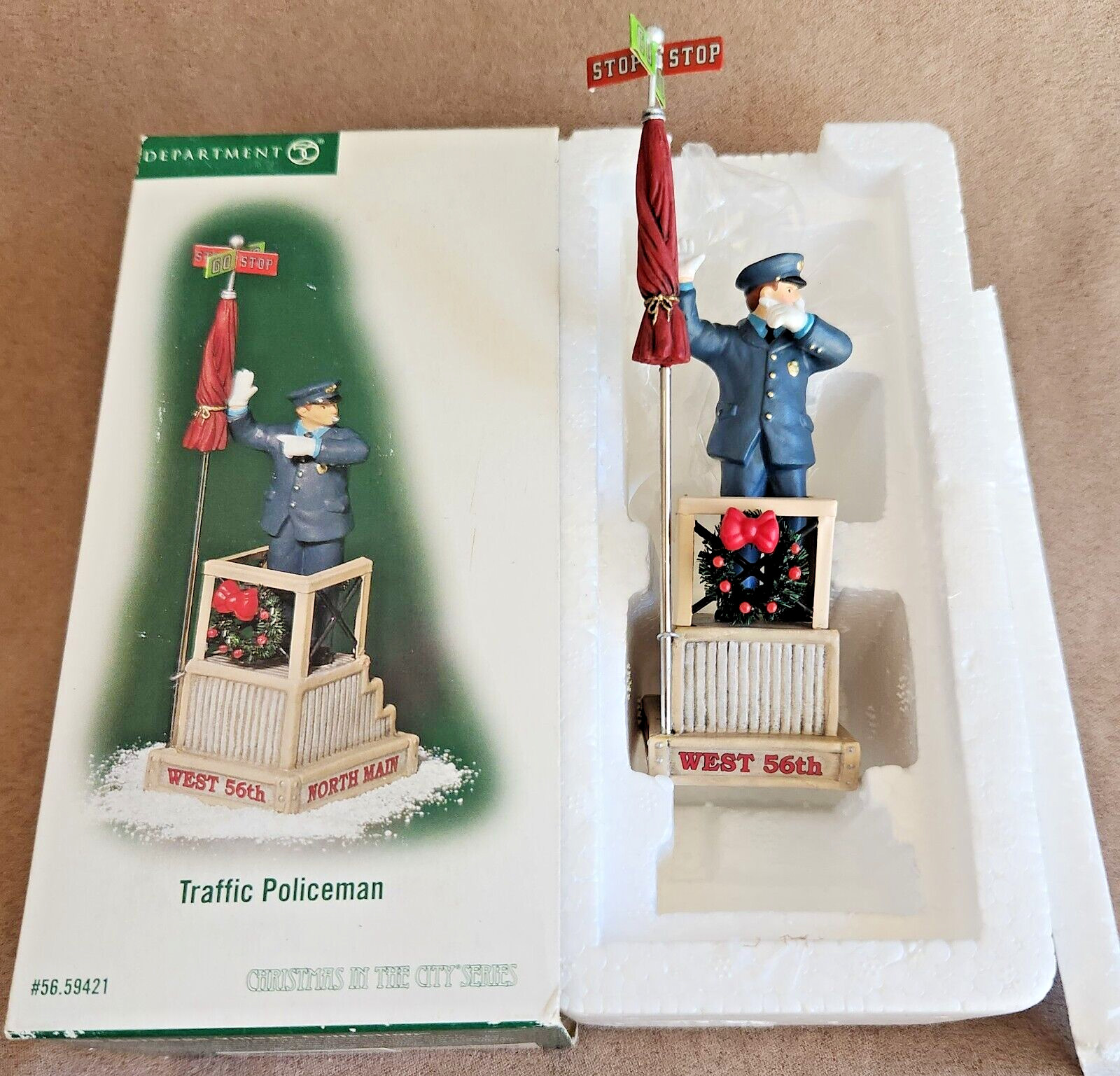 Traffic Policeman #59421 Department 56 Christmas In The City -BUYER GUARANTEE