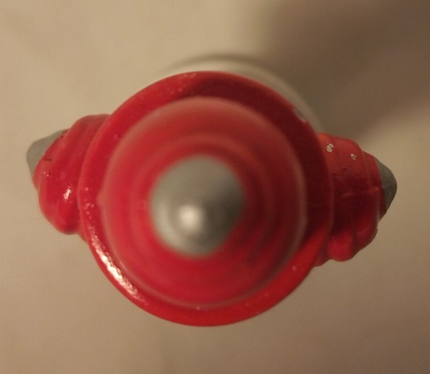 Miniature Fire Hydrant Red White Dollhouse Christmas Village Accessory 1-5/8″ H