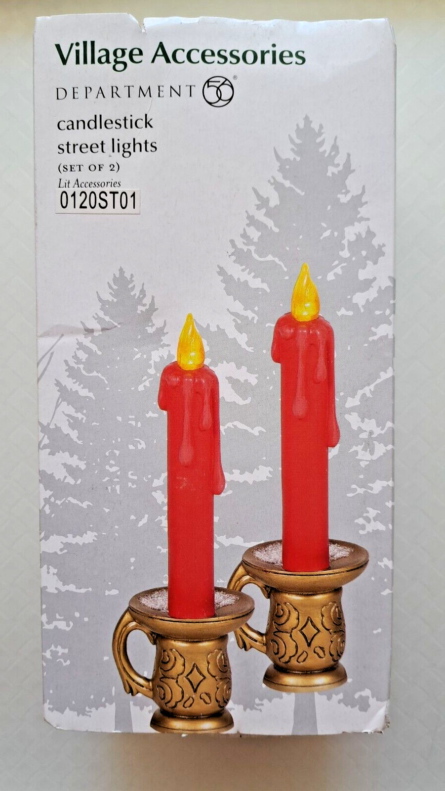 Department 56 Village Candlestick Street Lights Accessory 6005531 NEW