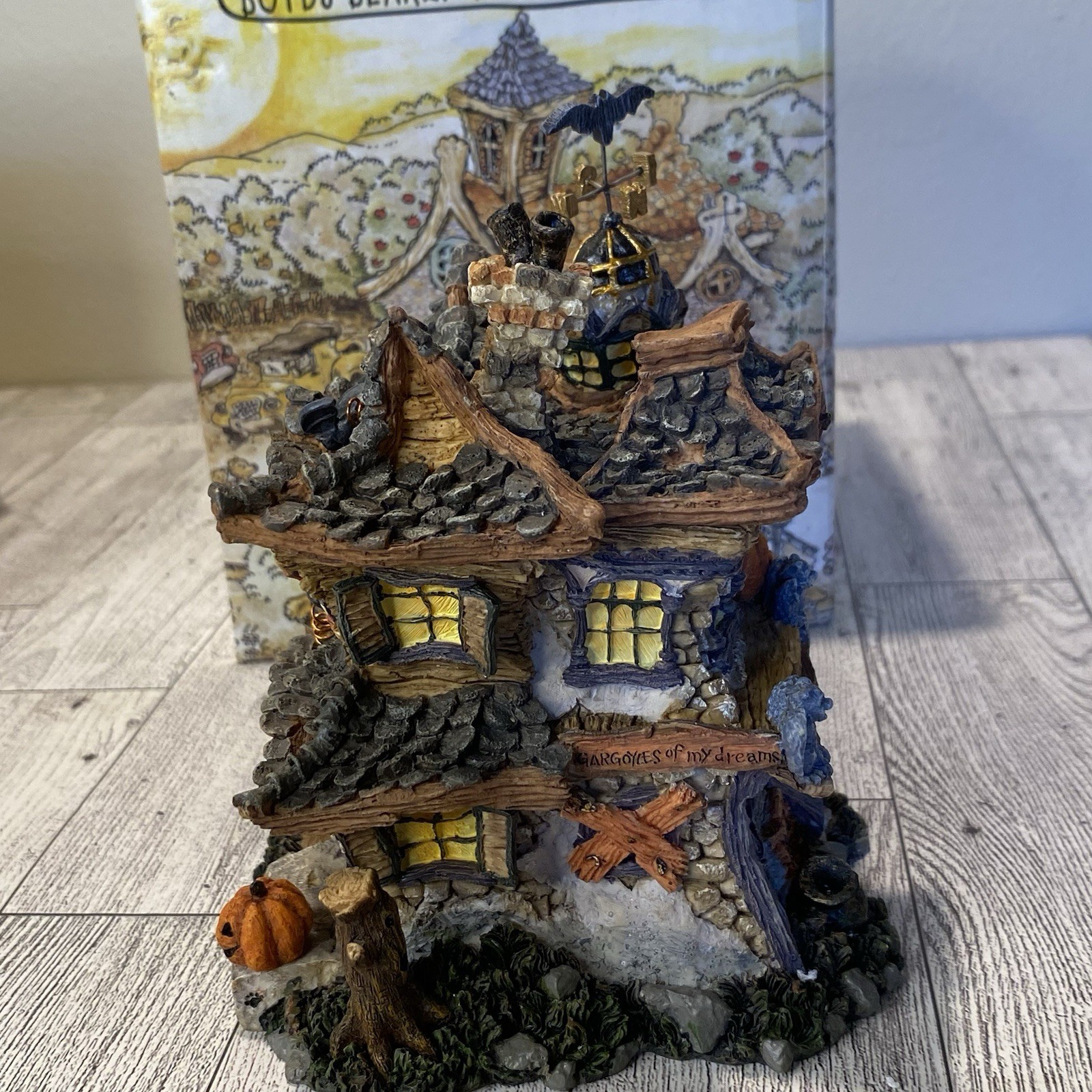 Punky Boobear’s Haunted Halloween House Boyds Bearly Built Village OG Box 19012