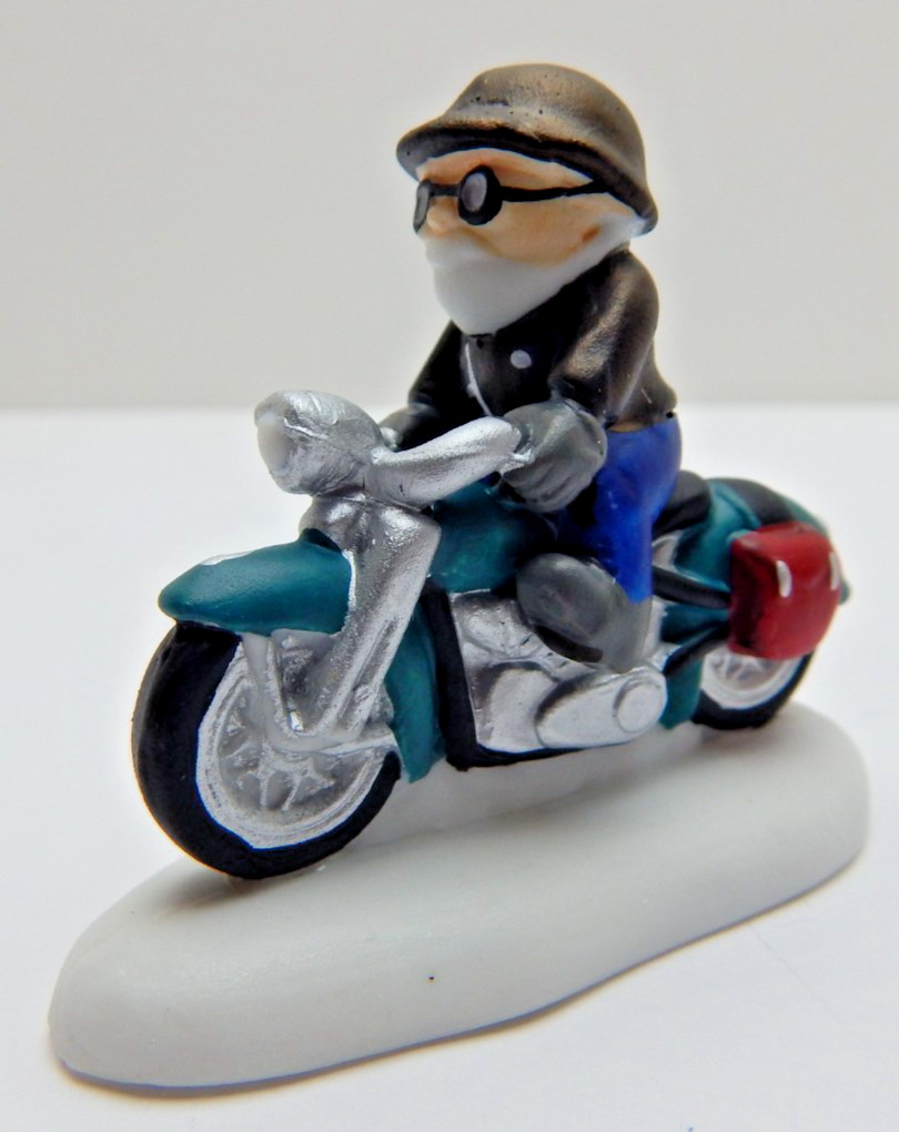 Dept 56 North Pole Series Harley-Davidson Knucklehead on a Mission #4035576 New