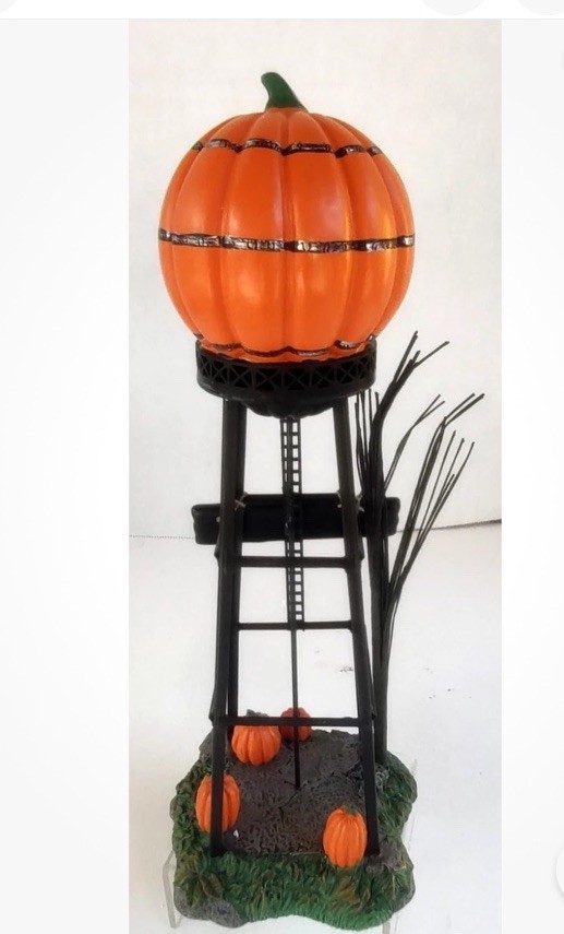 Dept 56 Halloween Village Accessory Haloween Pumpkin JOL Water Tower #56.53223