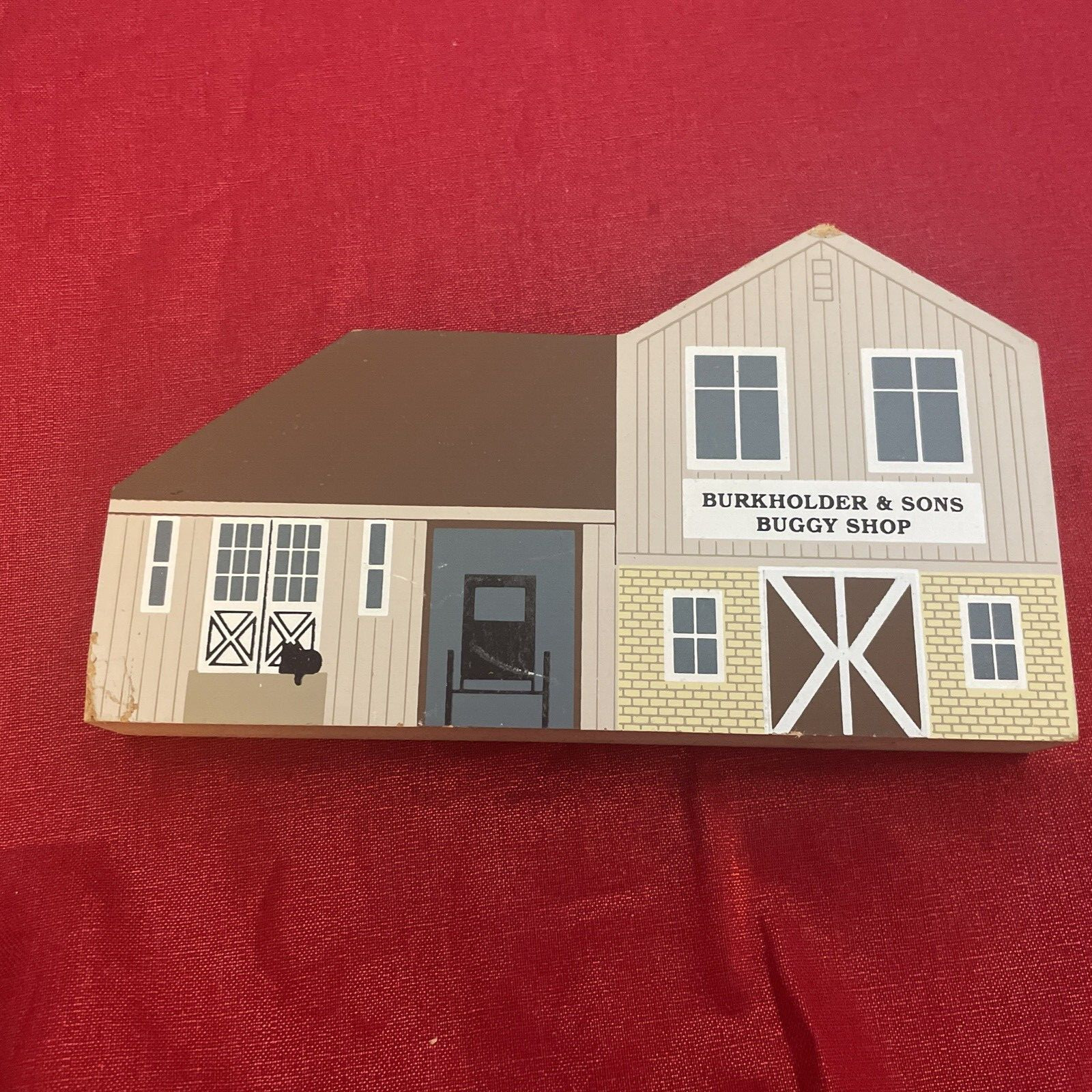 ’94 Cat’s Meow Burkholder & Sons Buggy Shop Amish Craftsmen Series Taline Signed