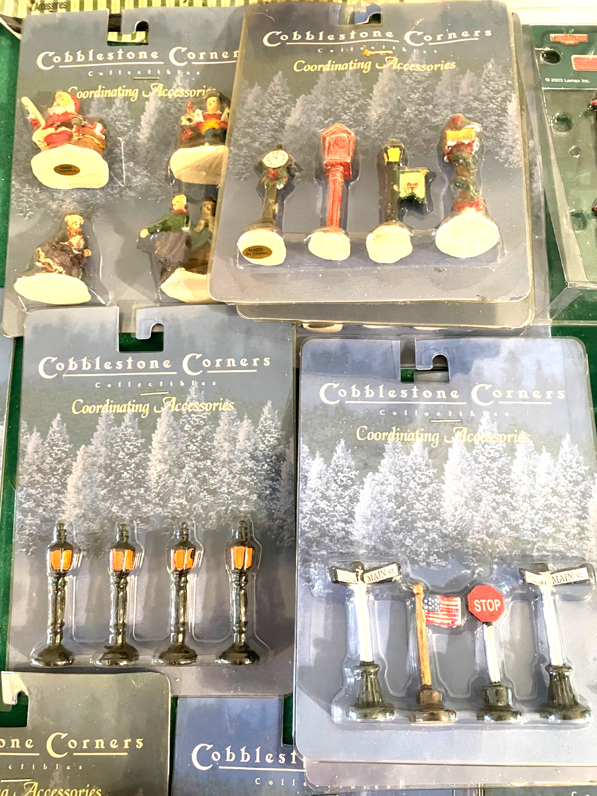 27 Assorted Mini Christmas Village Lot Cobblestone Corner-Gingerfrost Lane-More