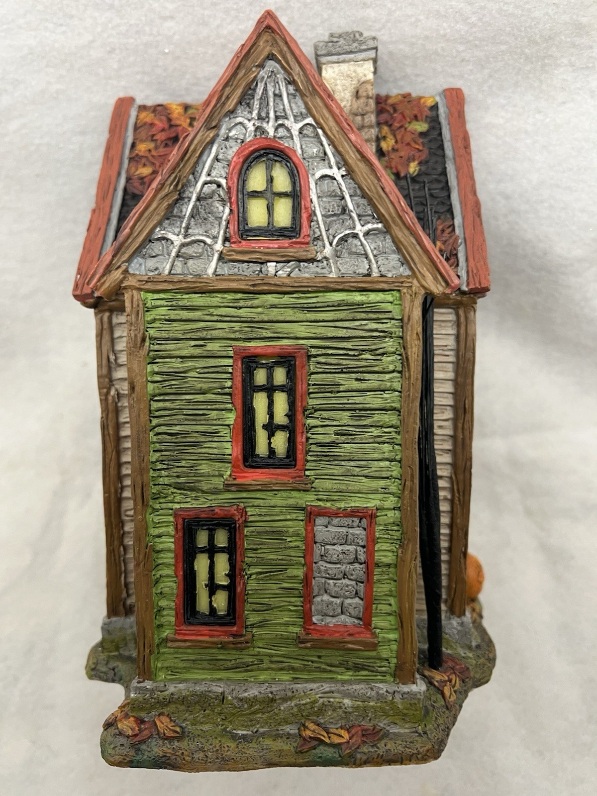 Dept 56 Snow Village Halloween “Spider House Silver Series Boxed Set”