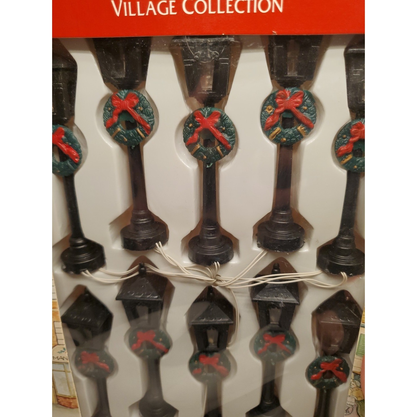 Vntg. 1993 Lemax Village Collection- Street Lamps (Set Of 10) NIB (Item#34053)