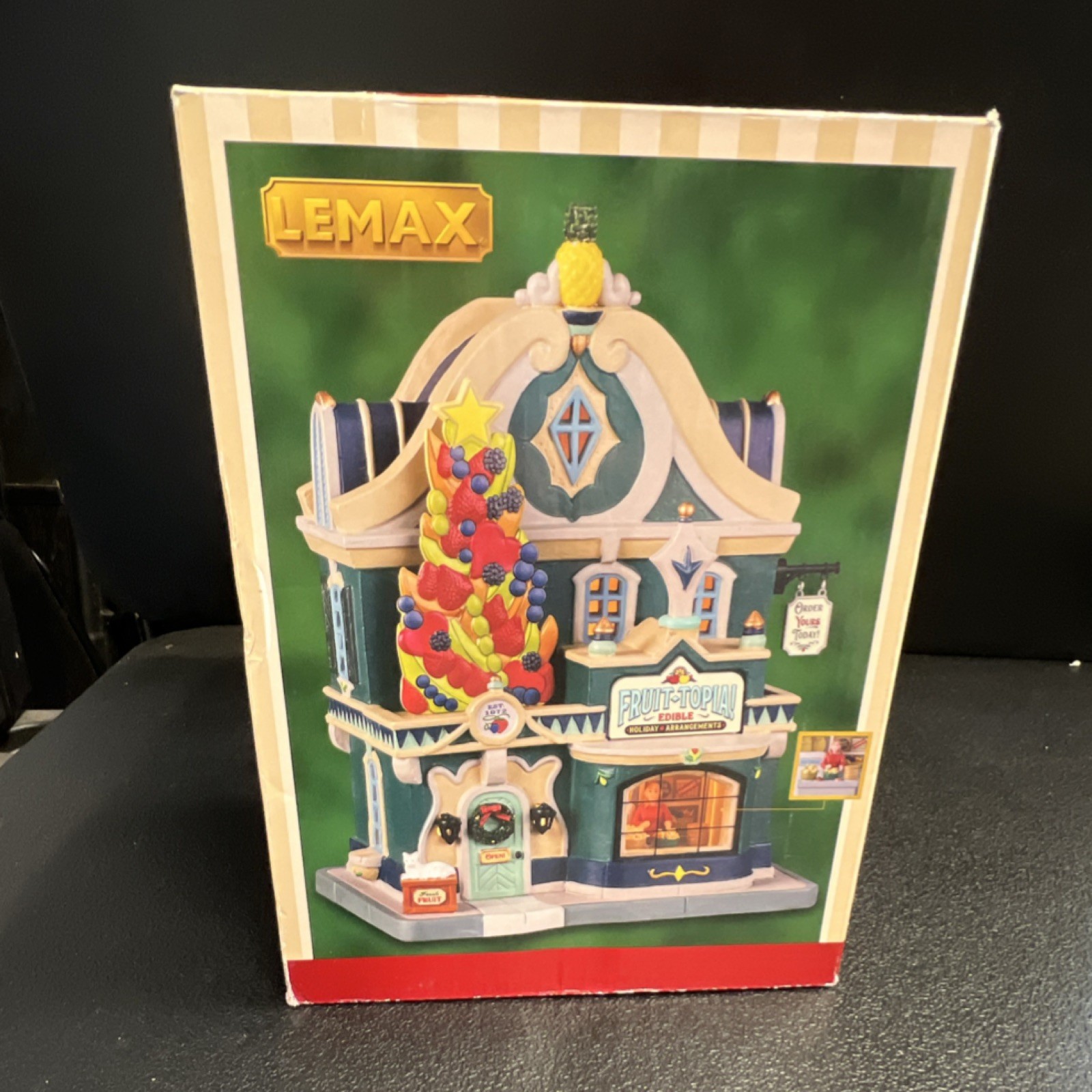 Lemax Fruit-Topia! Porcelain Lighted Building Illuminated Boxed Christmas 2005