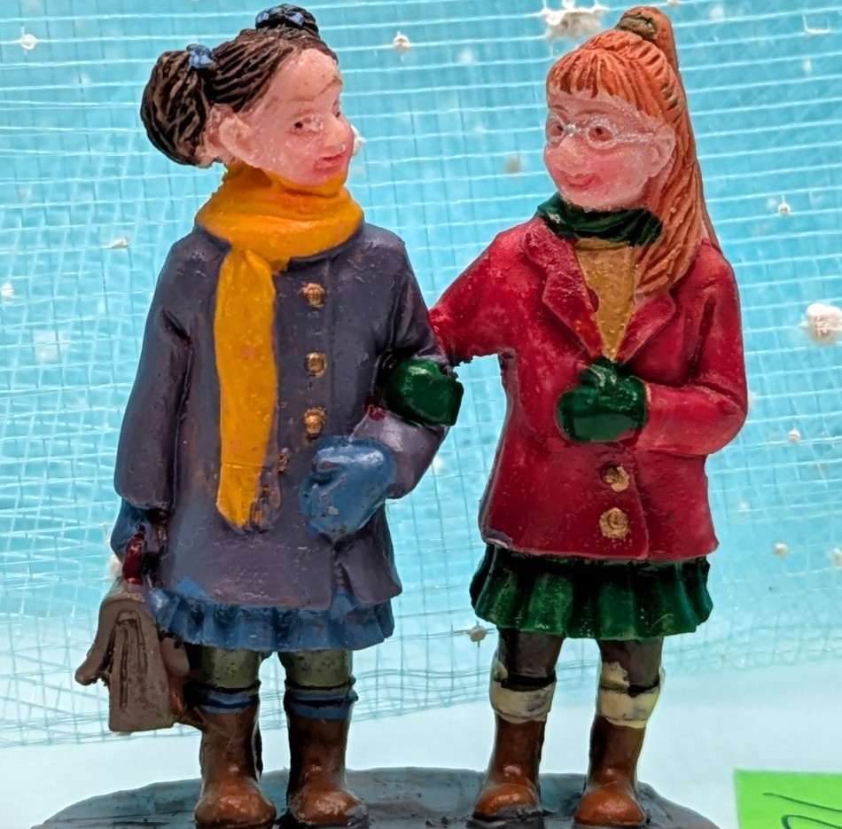 Lemax Schoolgirls friends girls Christmas Village Figurine LOOSE INV171