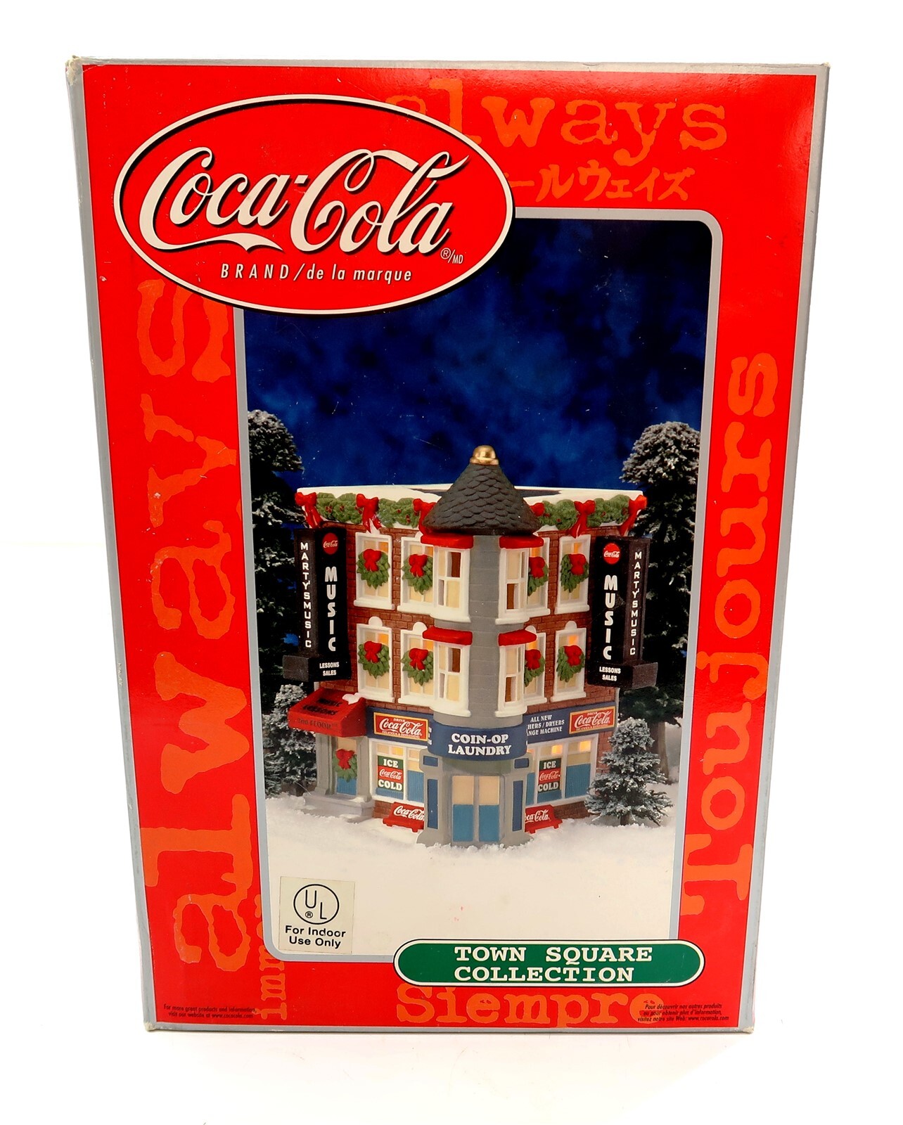 COCA-COLA MARTY’S MUSIC & DOWNSTAIRS COIN-OP Town Square Collection in Orig Box