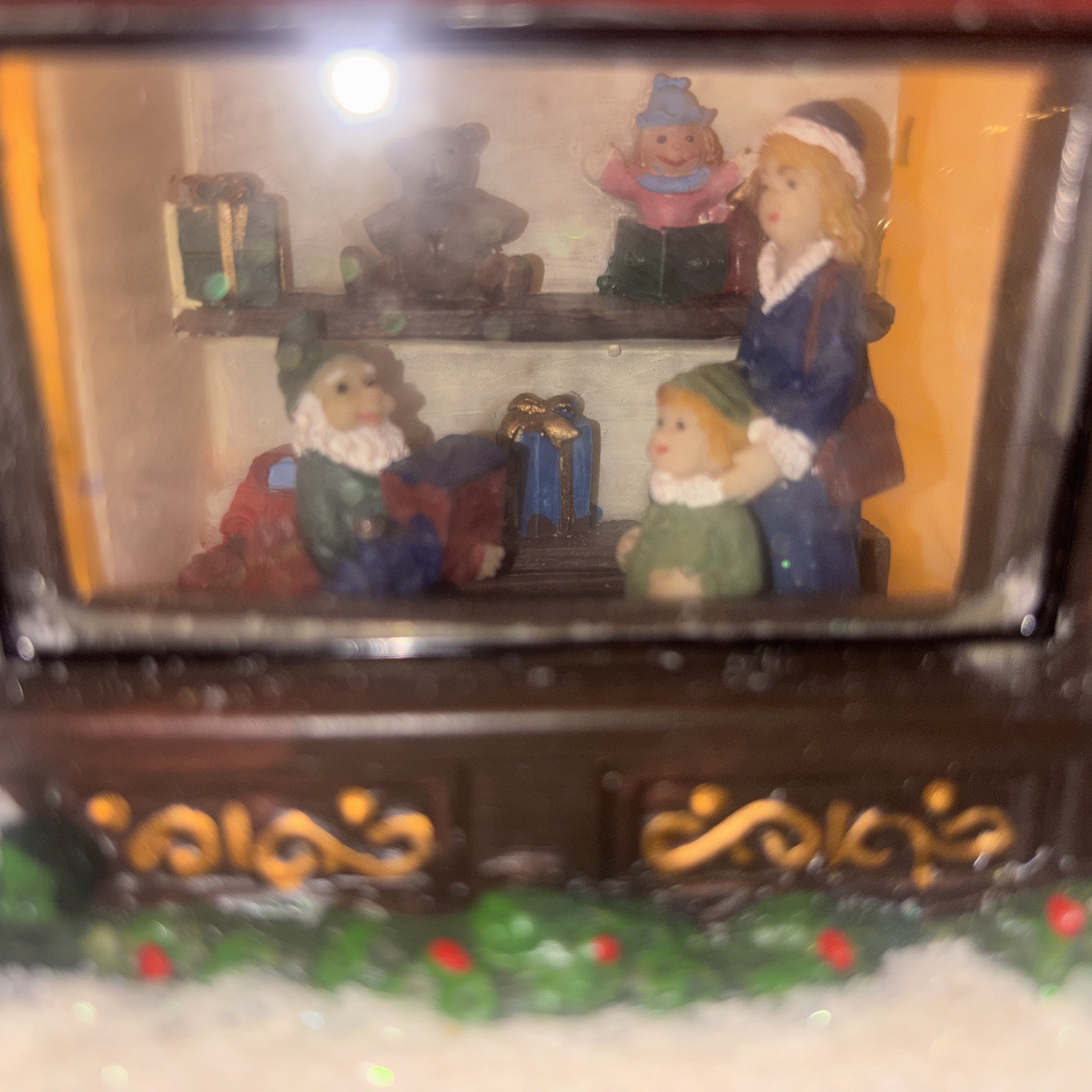 2010 St Nicholas Square Christmas Village Santa’s Toy Chest Illuminated