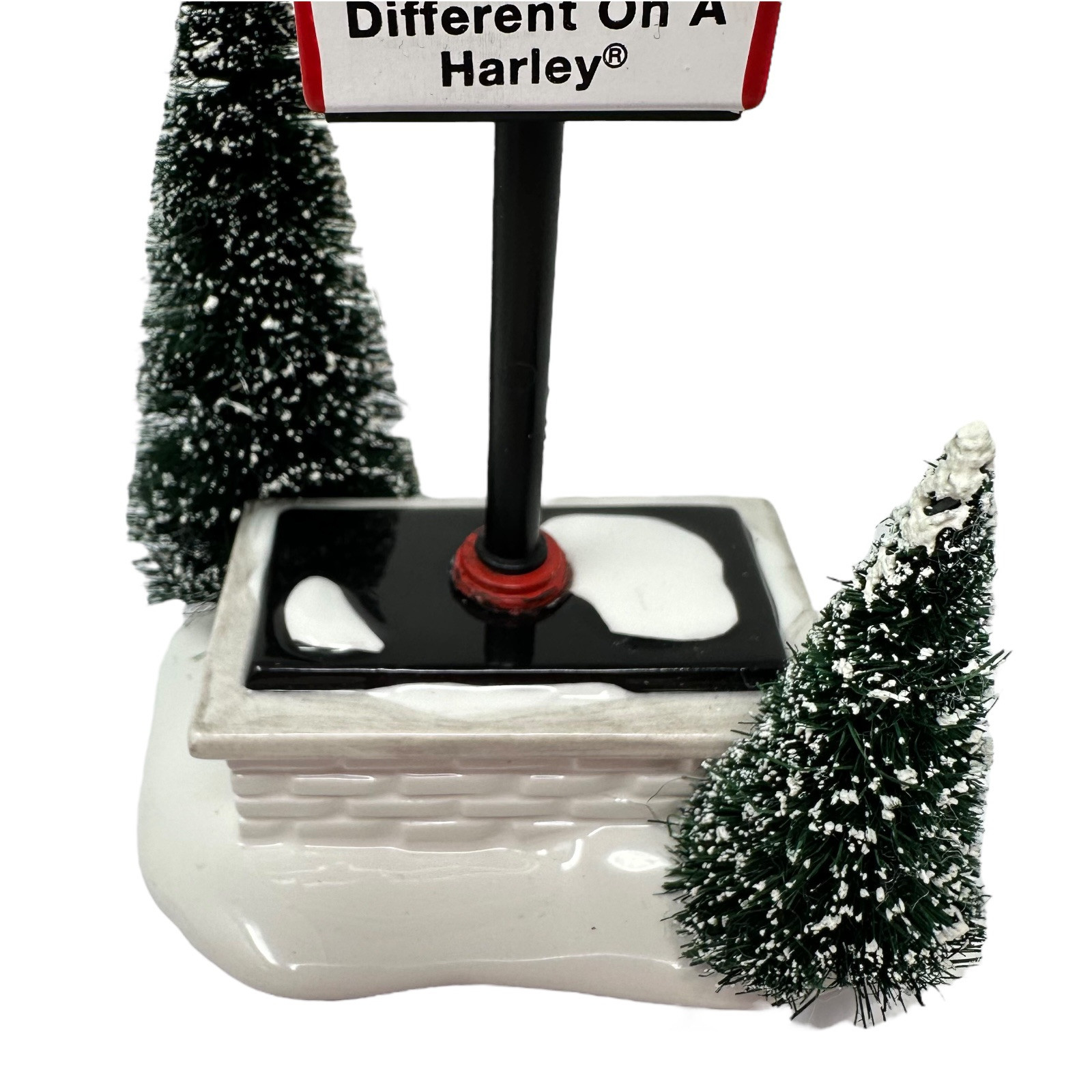 Dept 56 Original Snow Village Harley-Davidson Sign 1997 Christmas RETIRED 54901