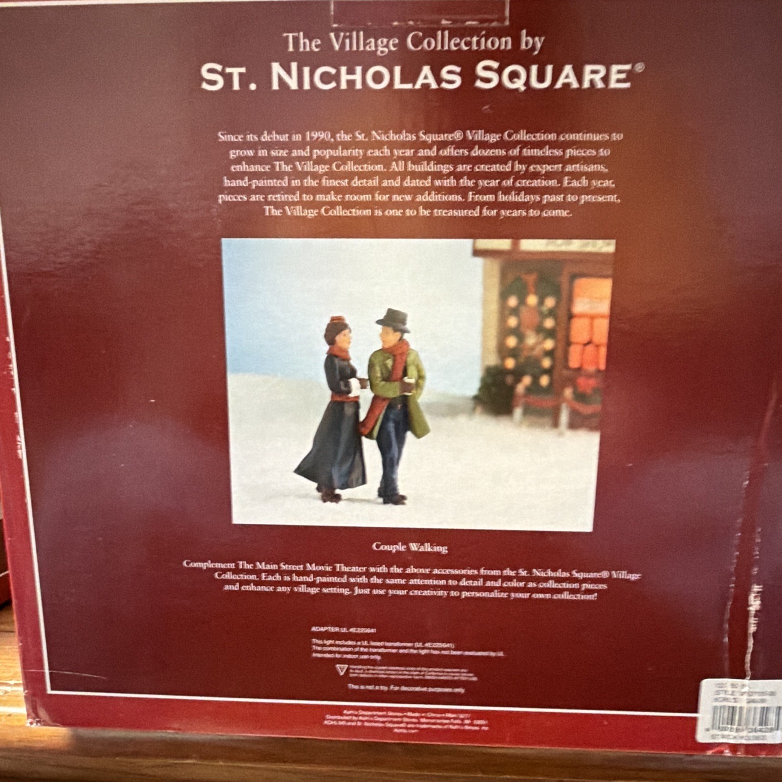 St. Nicholas Square Village Collection Movie Theater Illuminated Christmas Boxed