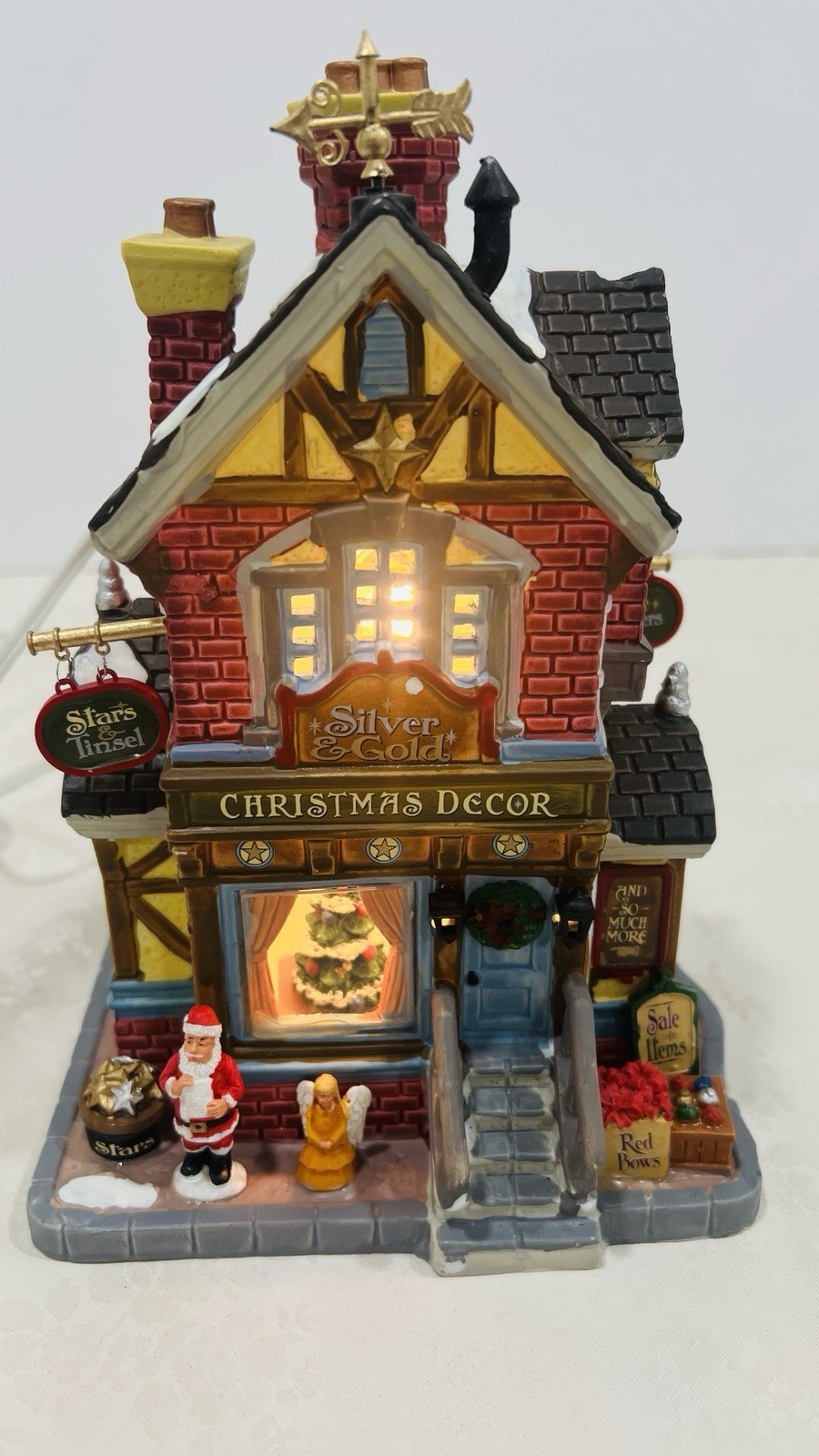 Lemax “ Silver & Gold Shop” Porcelain Lighted Building 45699 Retired 2014 NEW !