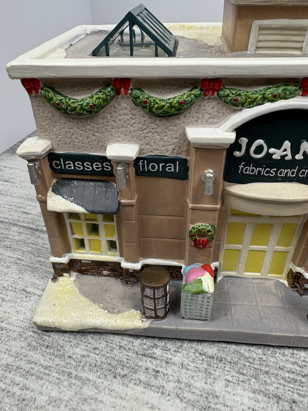 Christmas Village Jo-Ann Fabrics and Craft Store Light-Up Illuminated Village