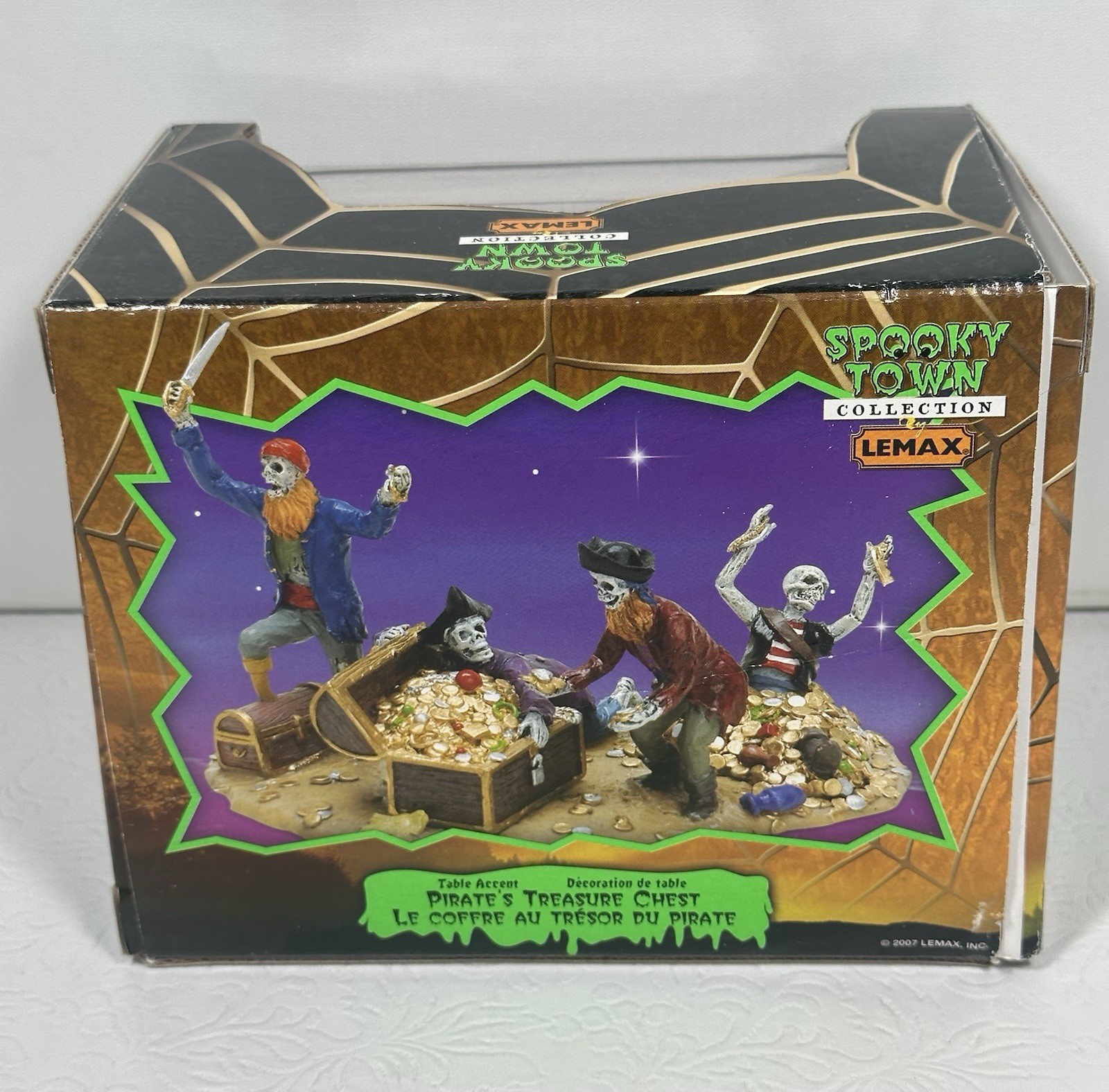 Lemax Spooky Town Collection Pirates Treasure Chest Halloween Retired 2007