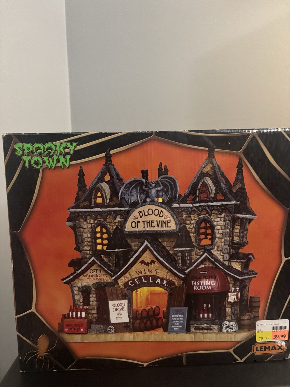 Lemax Spooky Town Halloween ‘Blood Of The Vine’ #35500 Wine Cellar 2013 RETIRED