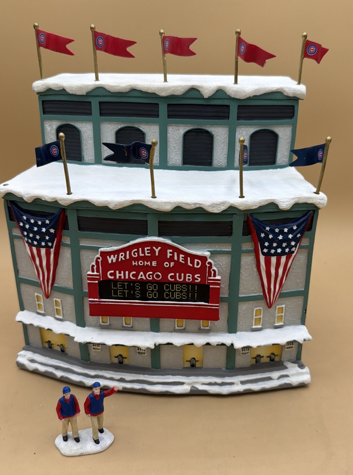 Hawthorne Village Christmas Village Wrigley Field Chicago Cubs Lighted Stadium