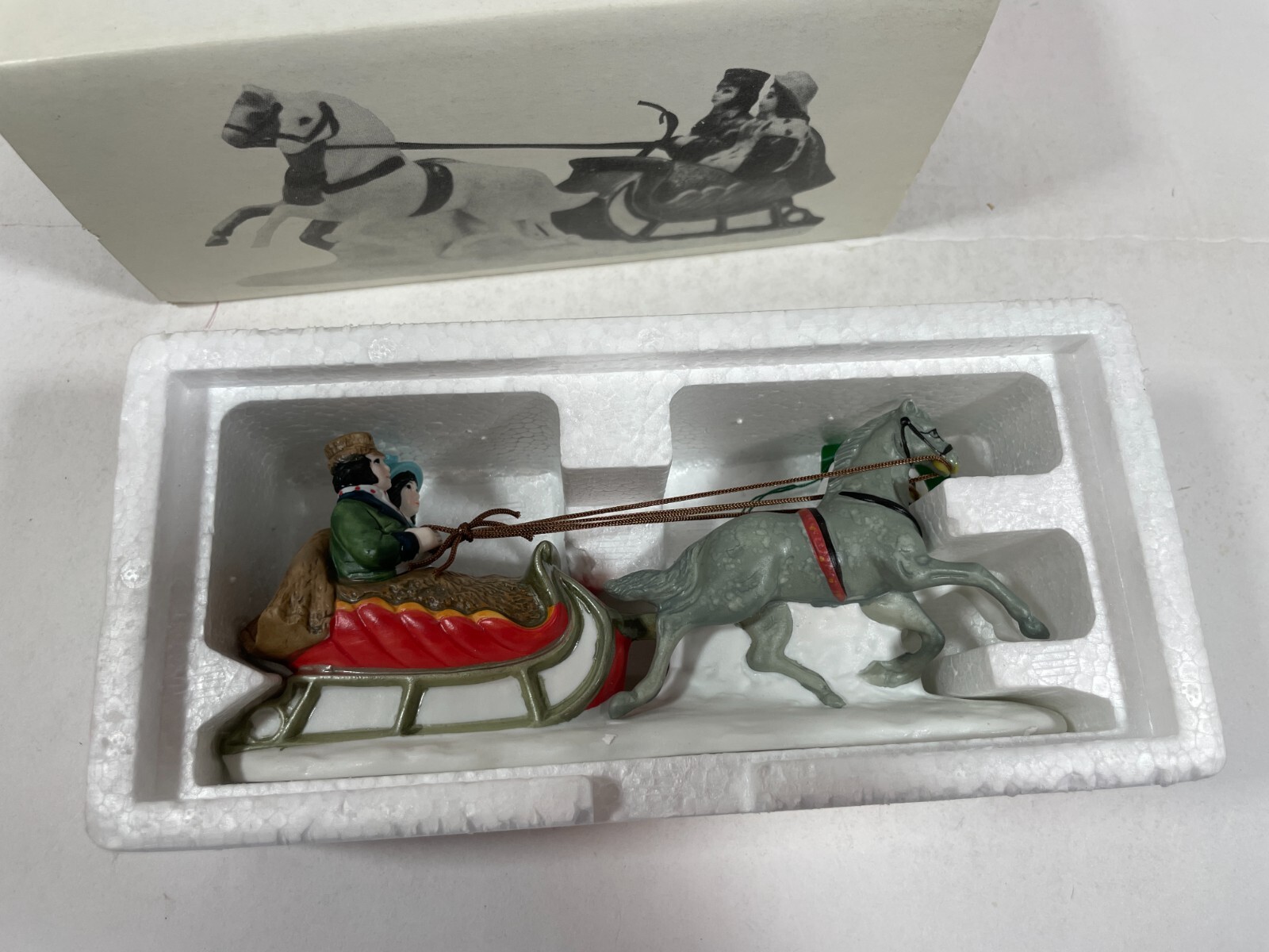 Dept 56 Heritage Village Dickens’ Sleighride #6511-0 Retired 1986 In Box Taiwan