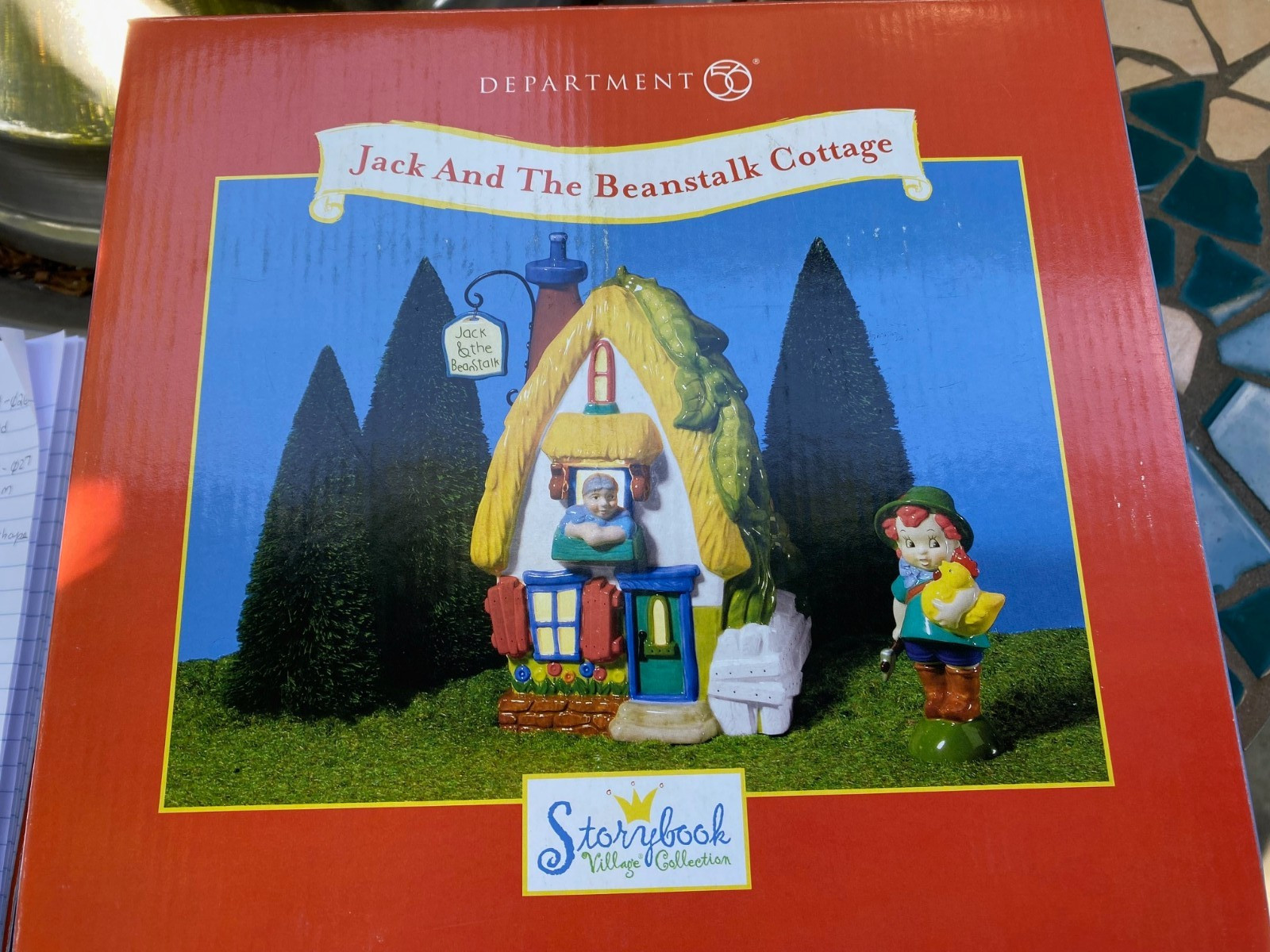 Department 56 Storybook Village – Jack And The Beanstalk Cottage – Set of 2