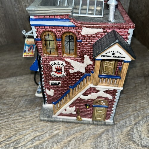 Lemax Spooky Town -Porcelain Lighted House – Casket Maker, Dragon’s Costume Shop